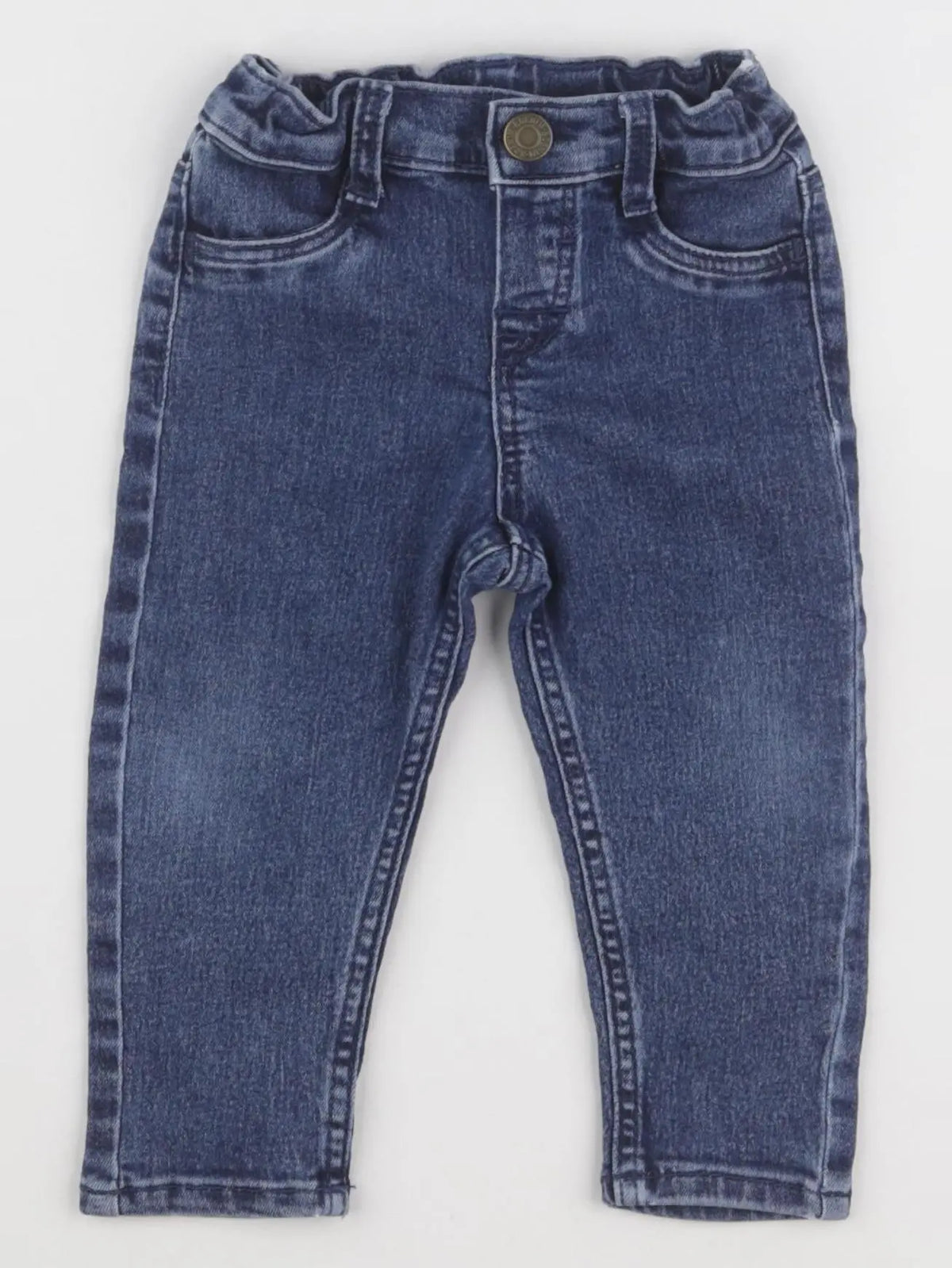 H&M - jegging bleu - 6/9 mois