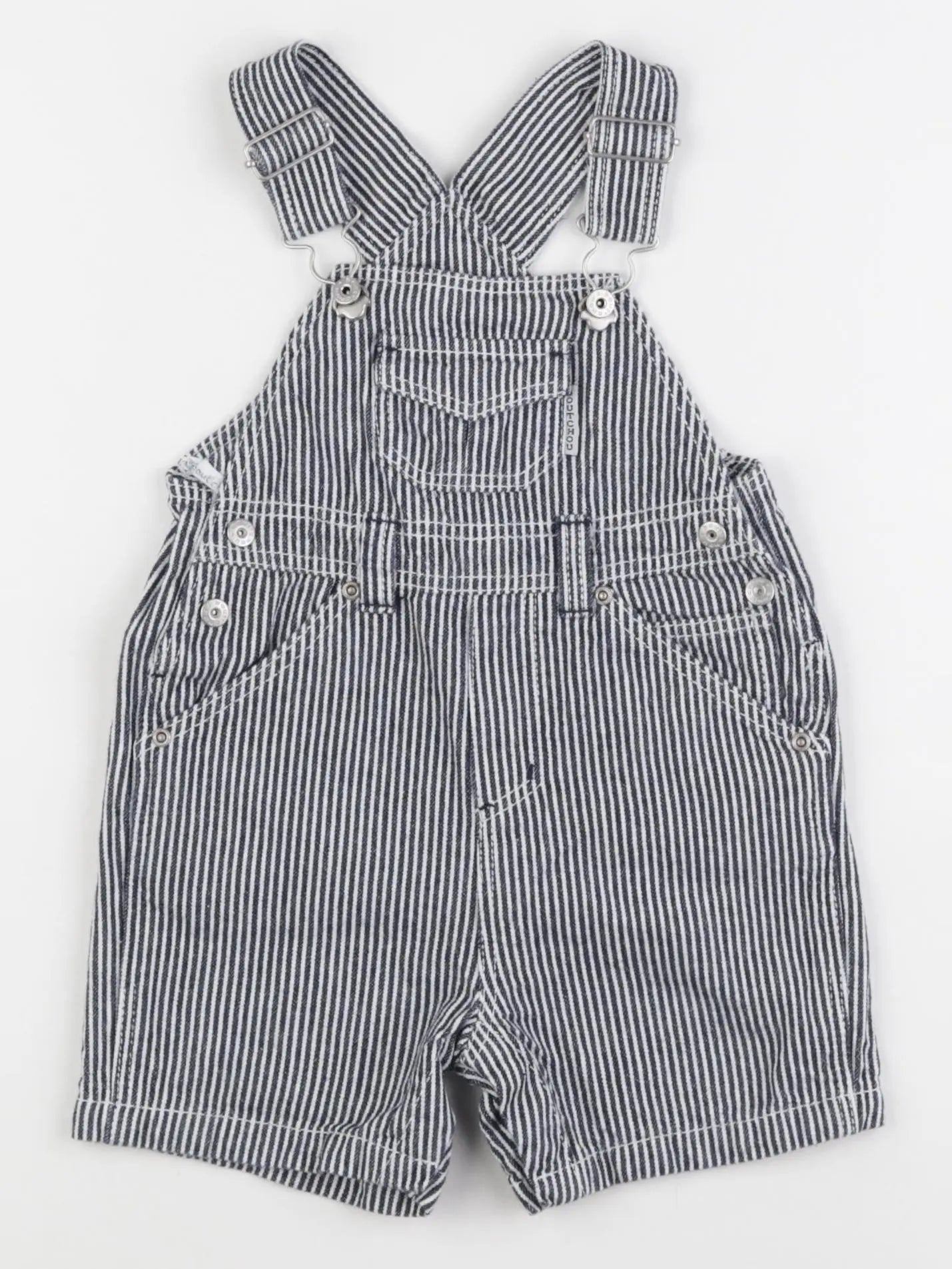 Boutchou - salopette blanc, bleu - 12 mois