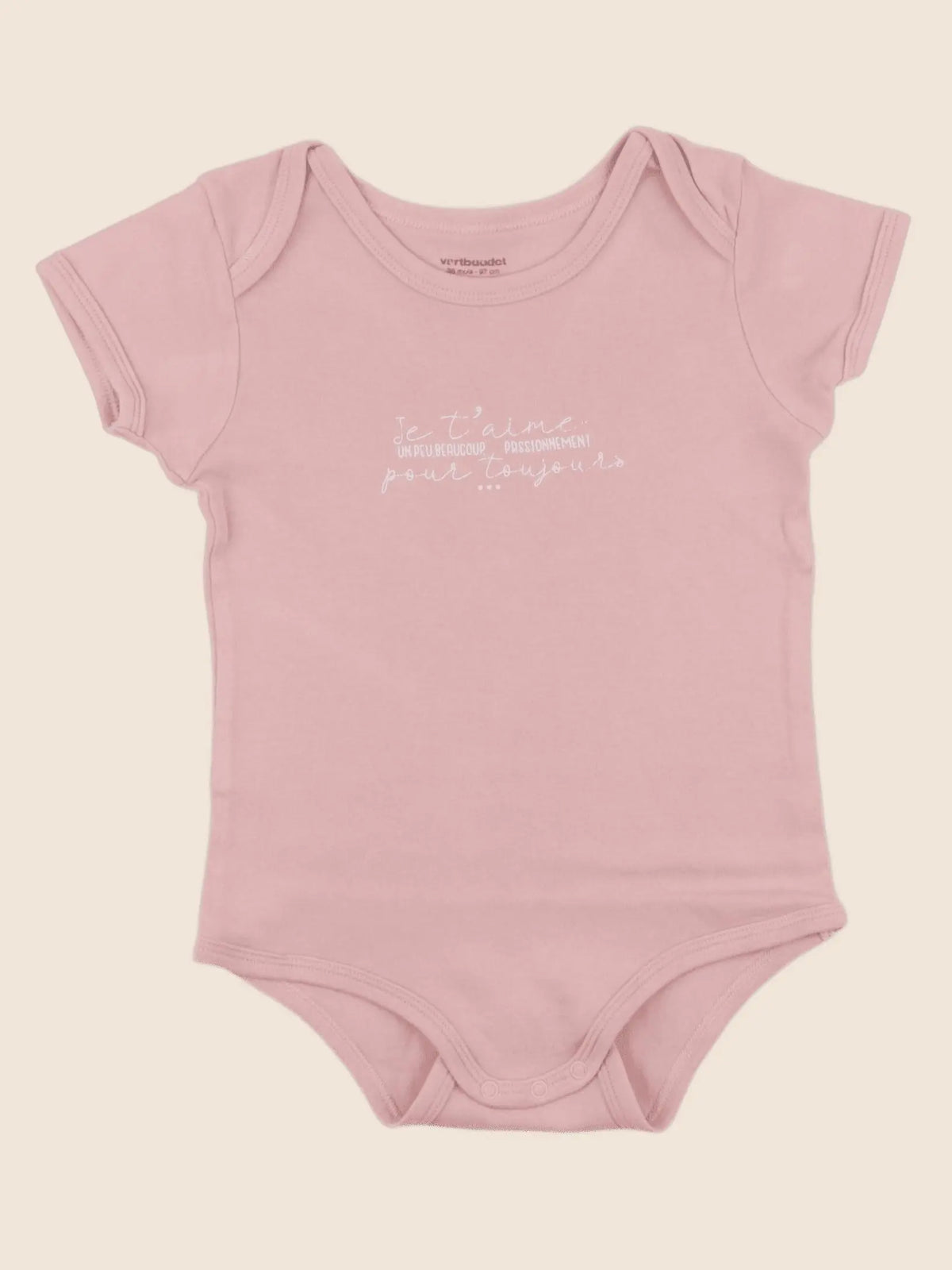 Vertbaudet - body rose - 36 mois