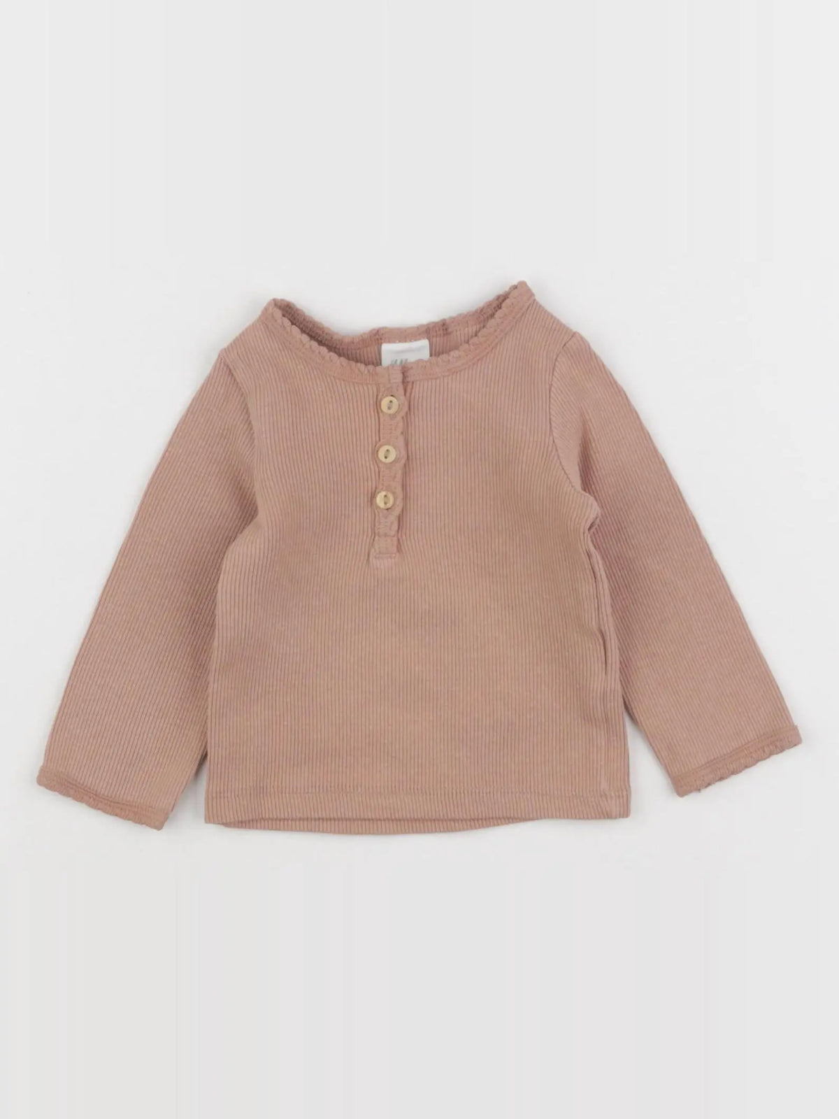 H&M - tee-shirt marron - 3 mois