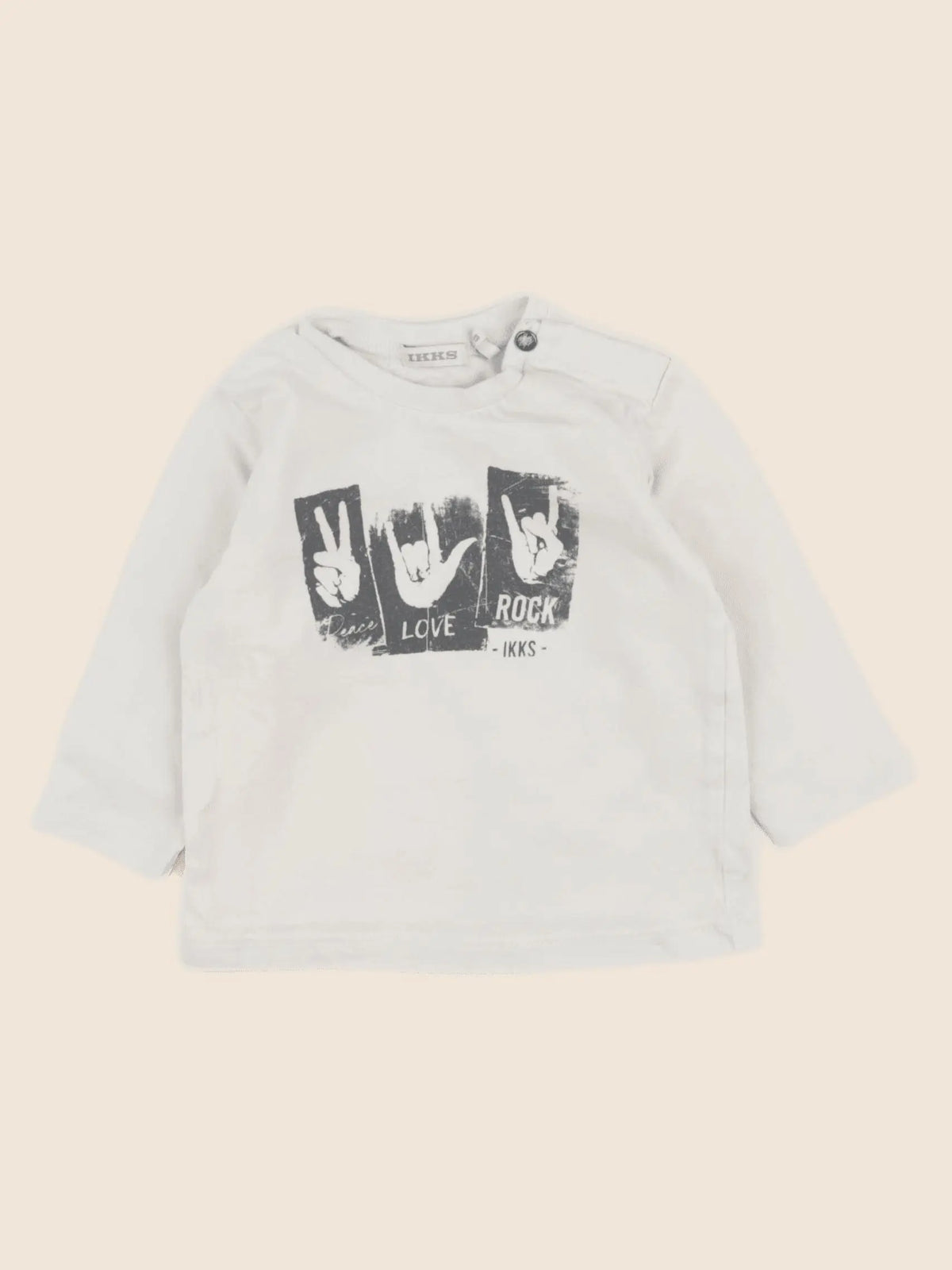 IKKS - tee-shirt beige - 6 mois