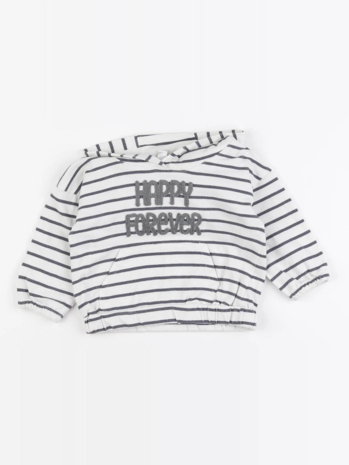 Vertbaudet - sweat blanc - 9 mois