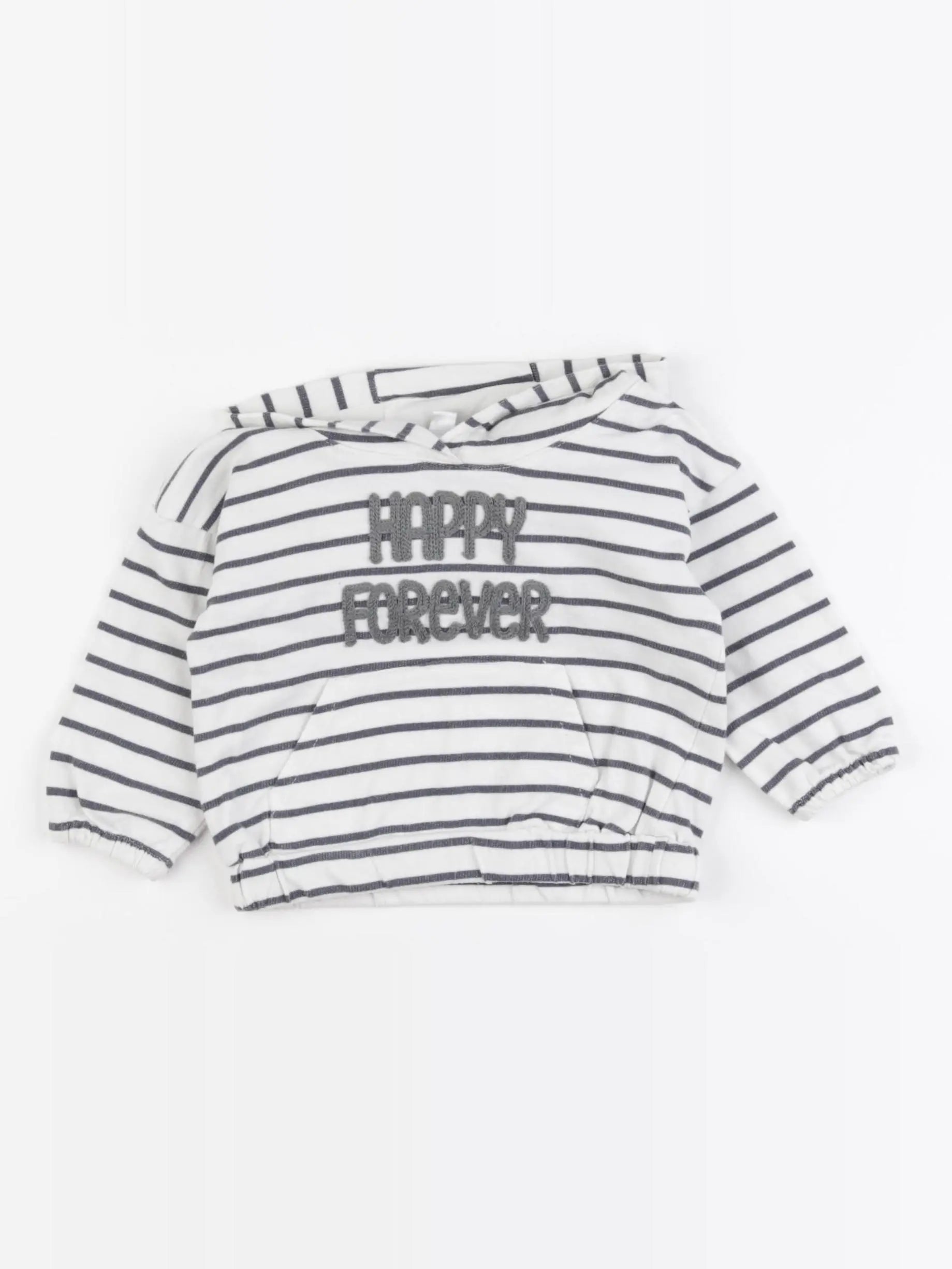 Vertbaudet - sweat blanc - 9 mois
