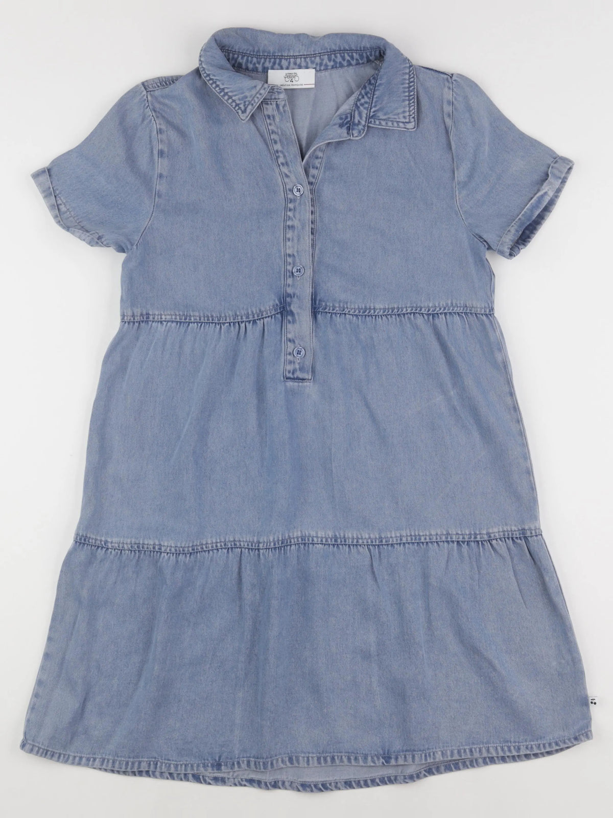 Le temps des cerises - robe bleu - 10 ans