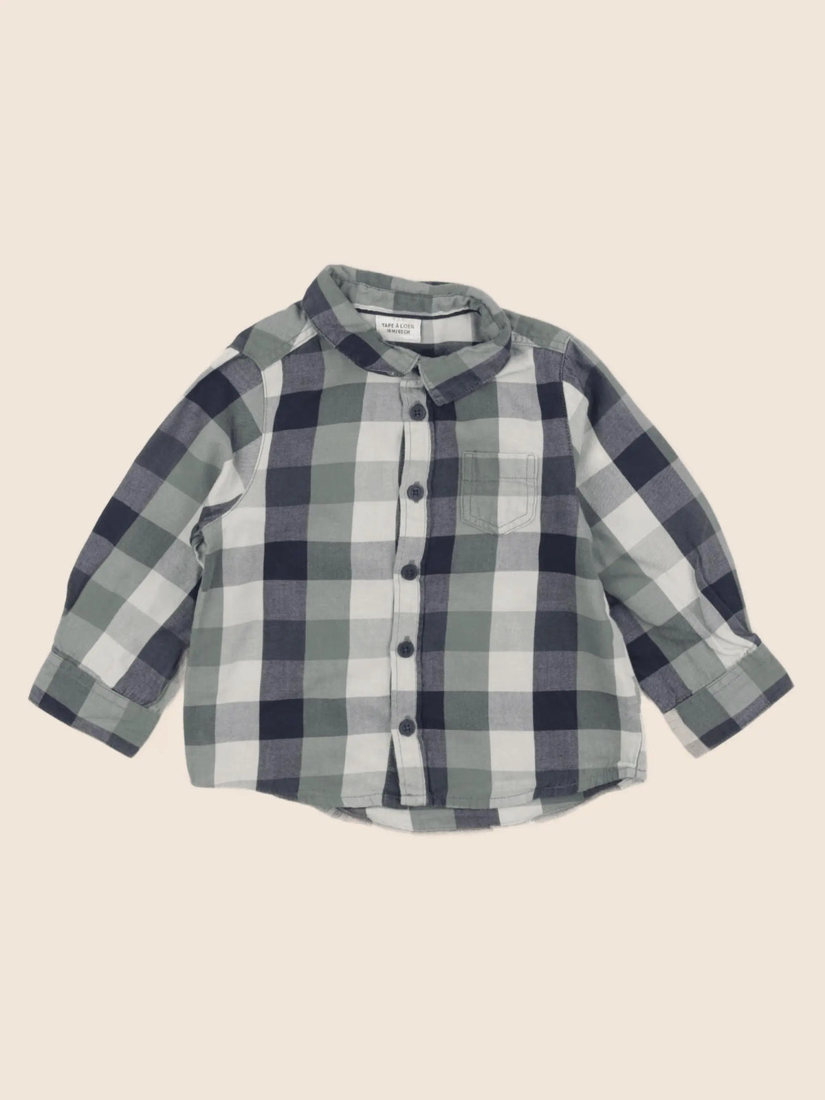Tape à l'oeil - chemise vert - 18 mois