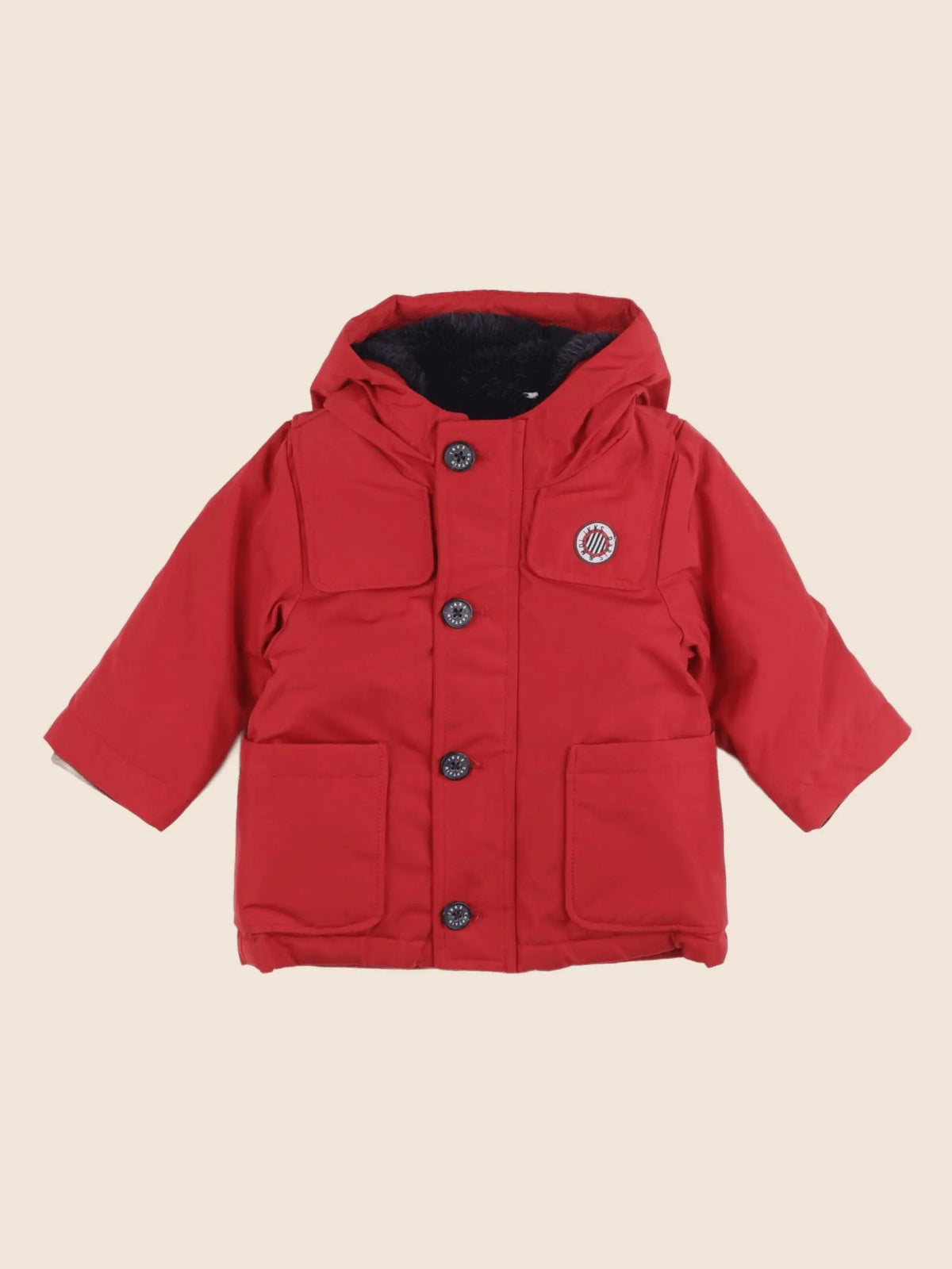 IKKS - manteau rouge - 6 mois