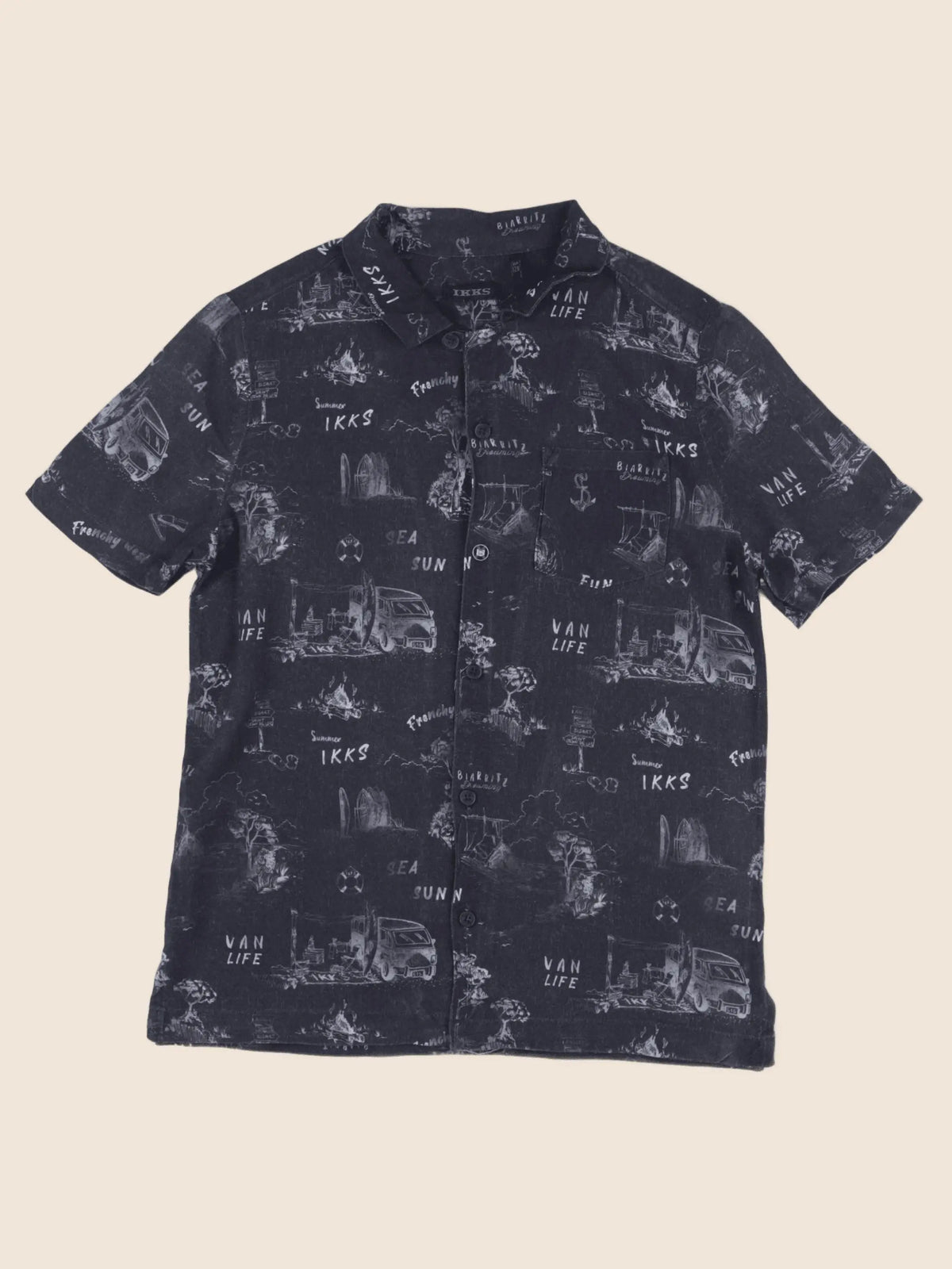 IKKS - chemise bleu - 8 ans