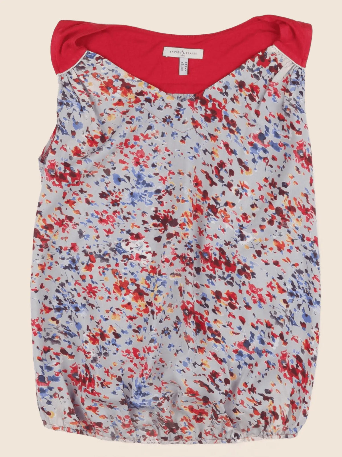 Envie de fraise - blouse grossesse gris, rouge - 36