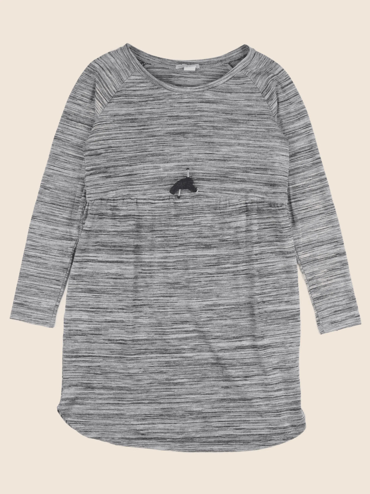 H&M - robe grossesse gris - s
