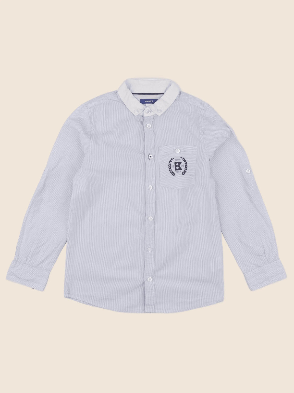 Okaidi - chemise bleu - 8 ans