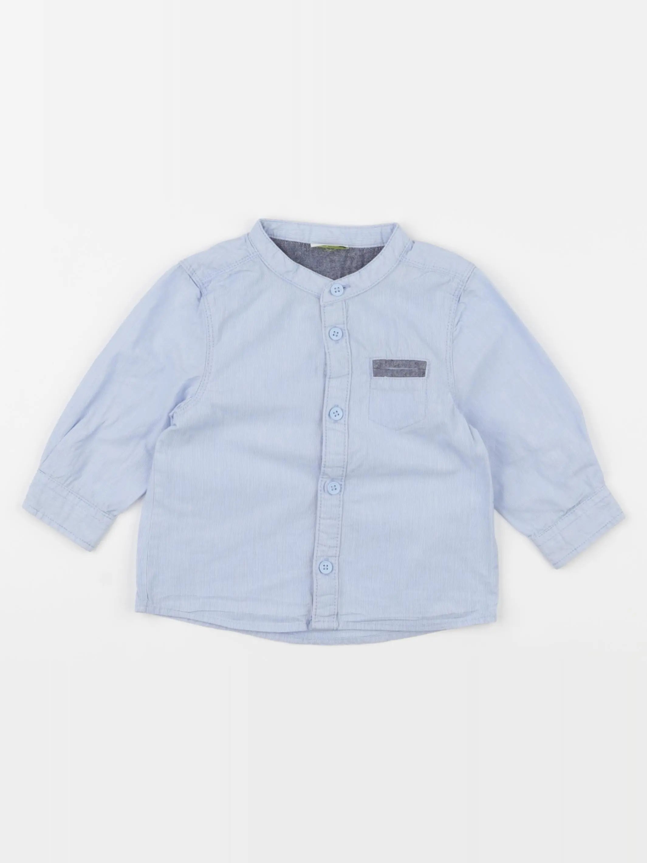 Tape à l'oeil - chemise bleu - 12 mois