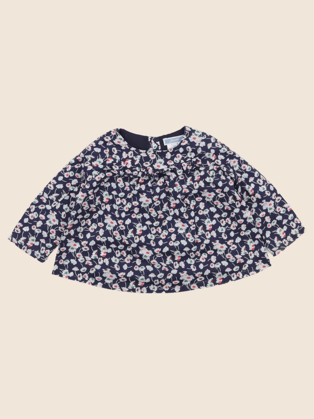 Jacadi - blouse liberty bleu - 12 mois
