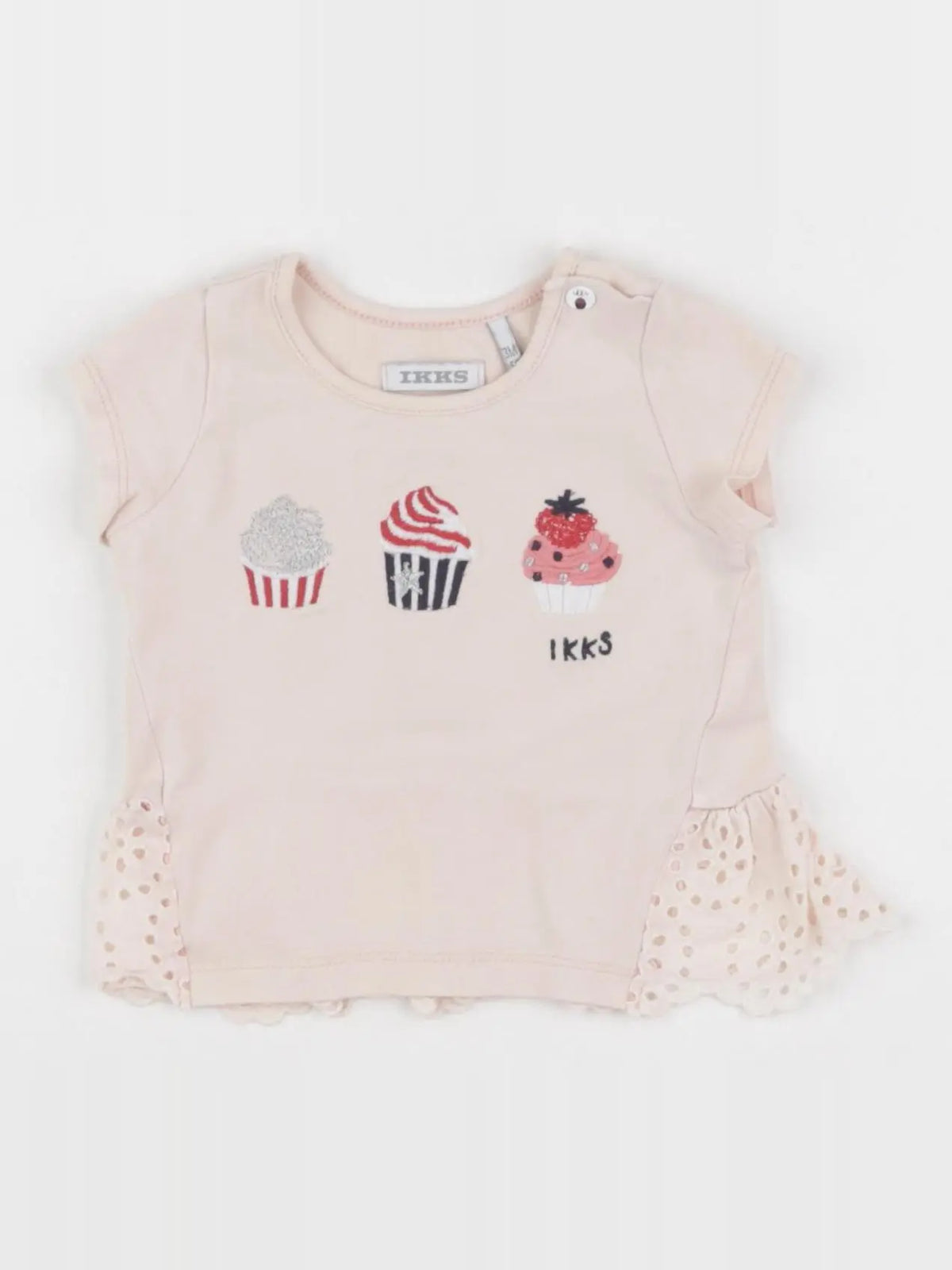 IKKS - tee-shirt rose - 3 mois