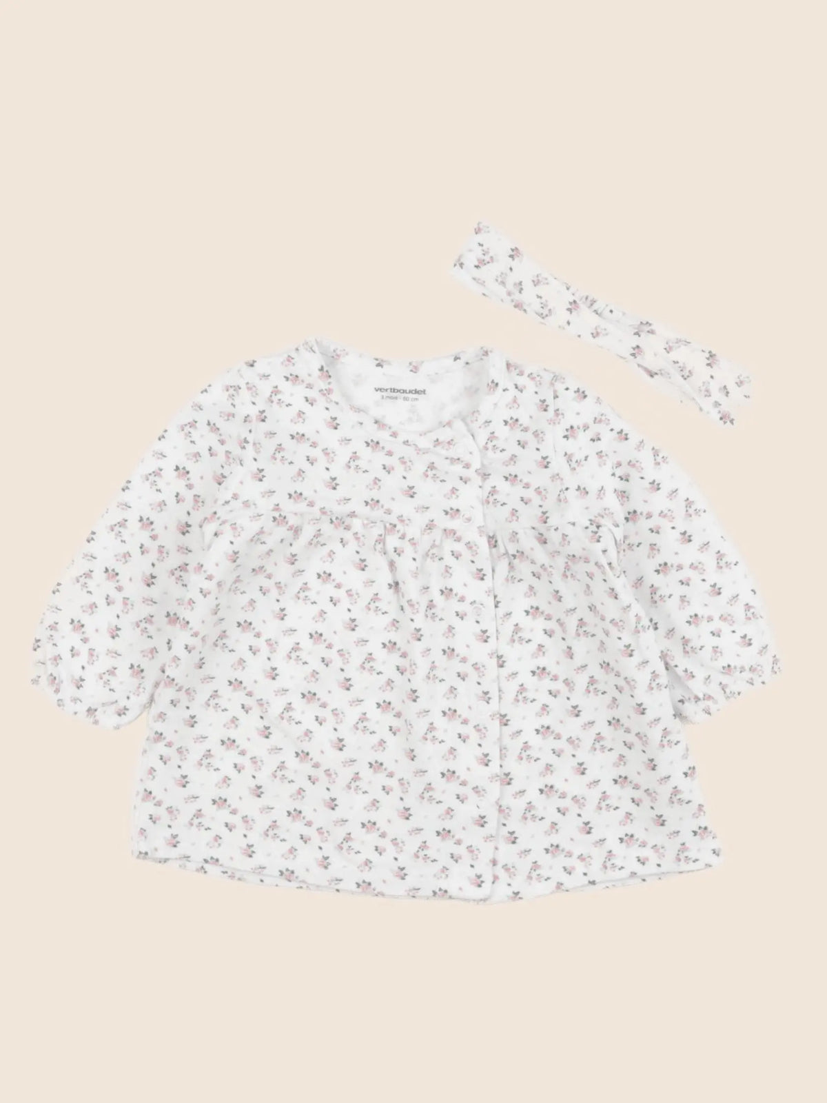 Vertbaudet - robe multicolore - 3 mois