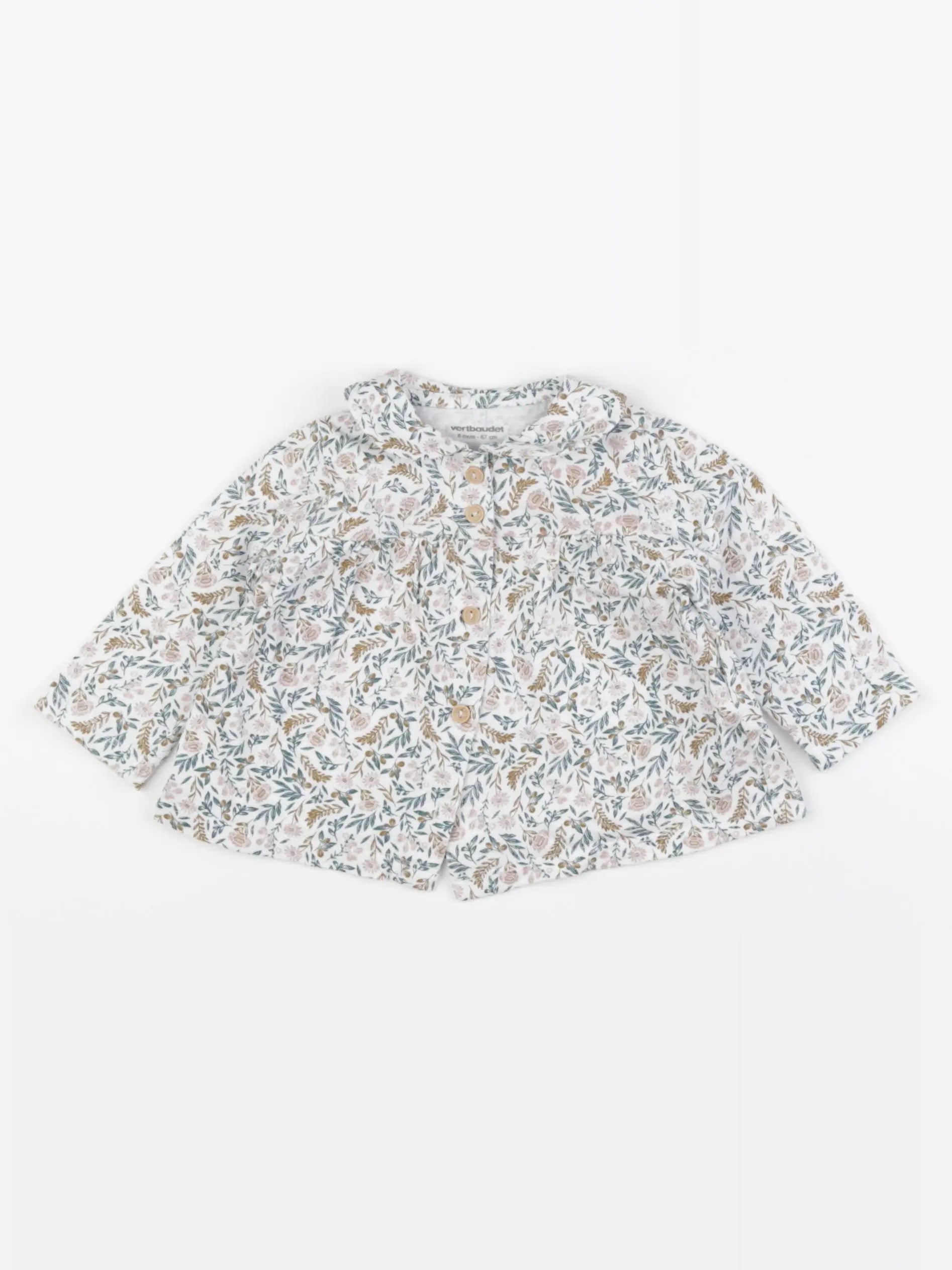 Vertbaudet - blouse multicolore - 6 mois