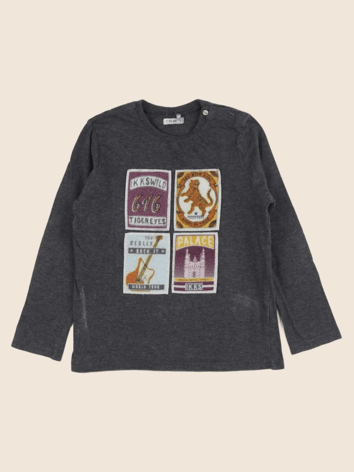 IKKS - tee-shirt gris - 18 mois
