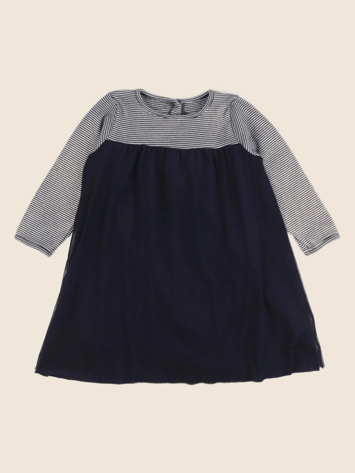 Petit Bateau - robe bleu - 24 mois