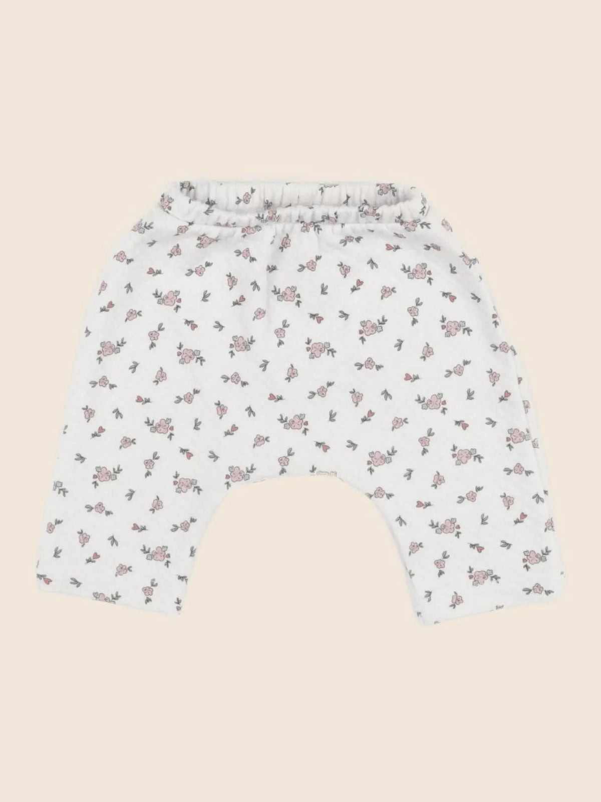 Vertbaudet - sarouel beige, rose - 3 mois