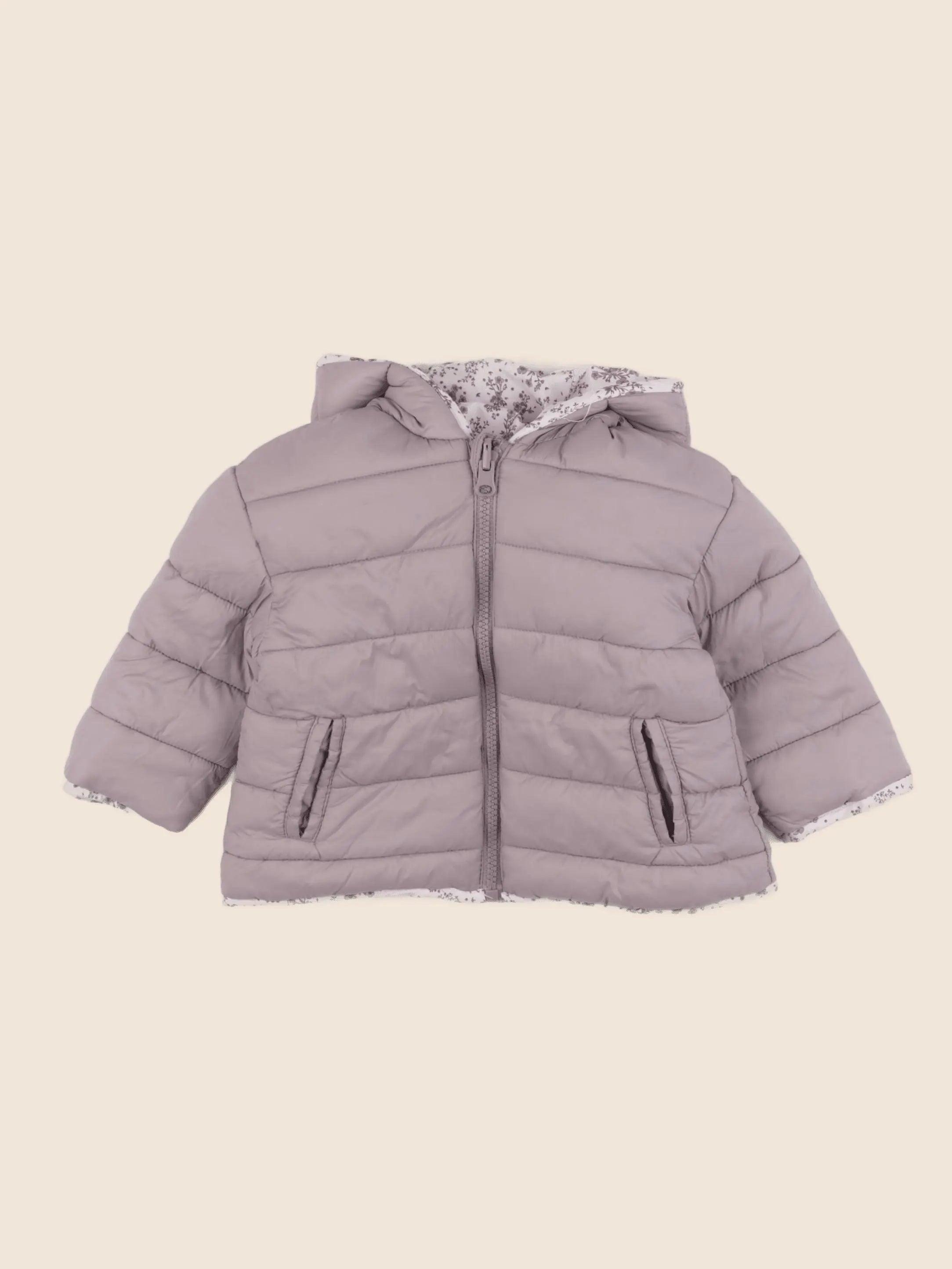 Vertbaudet - doudoune réversible multicolore - 18 mois