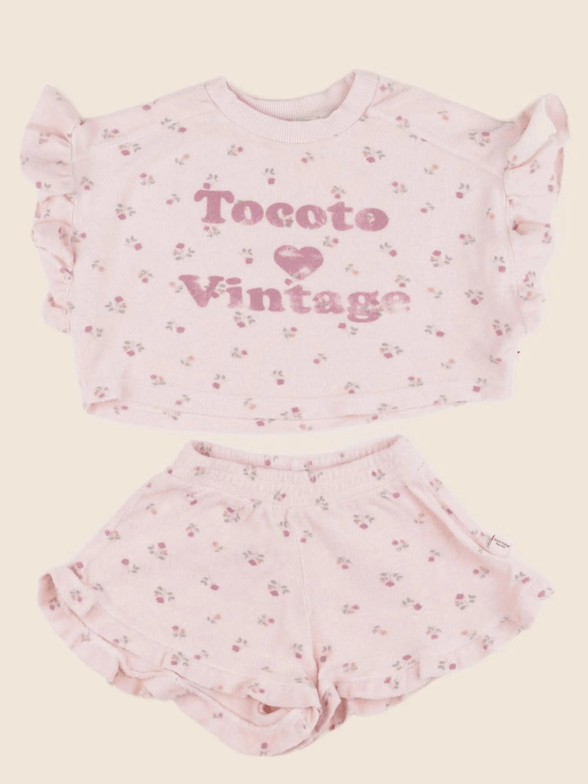 Tocoto vintage - ensemble rose - 2 ans