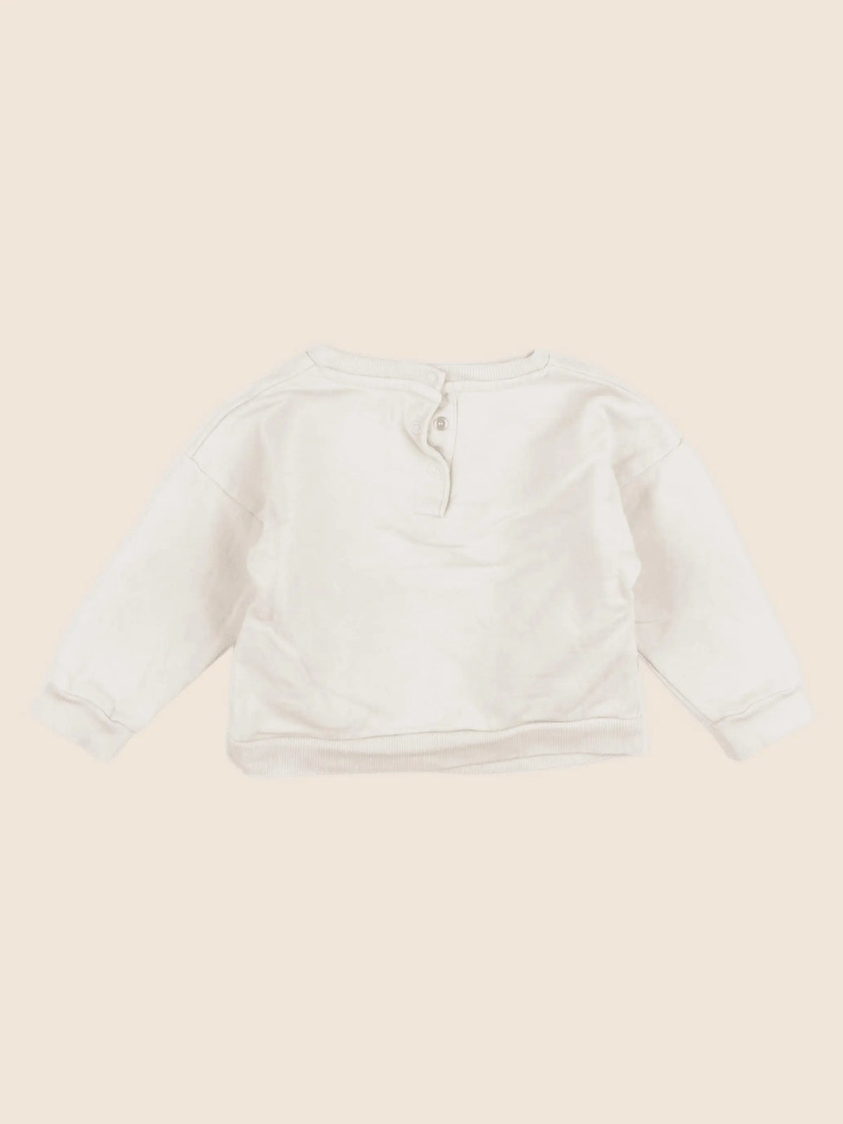 Vertbaudet - sweat beige - 18 mois