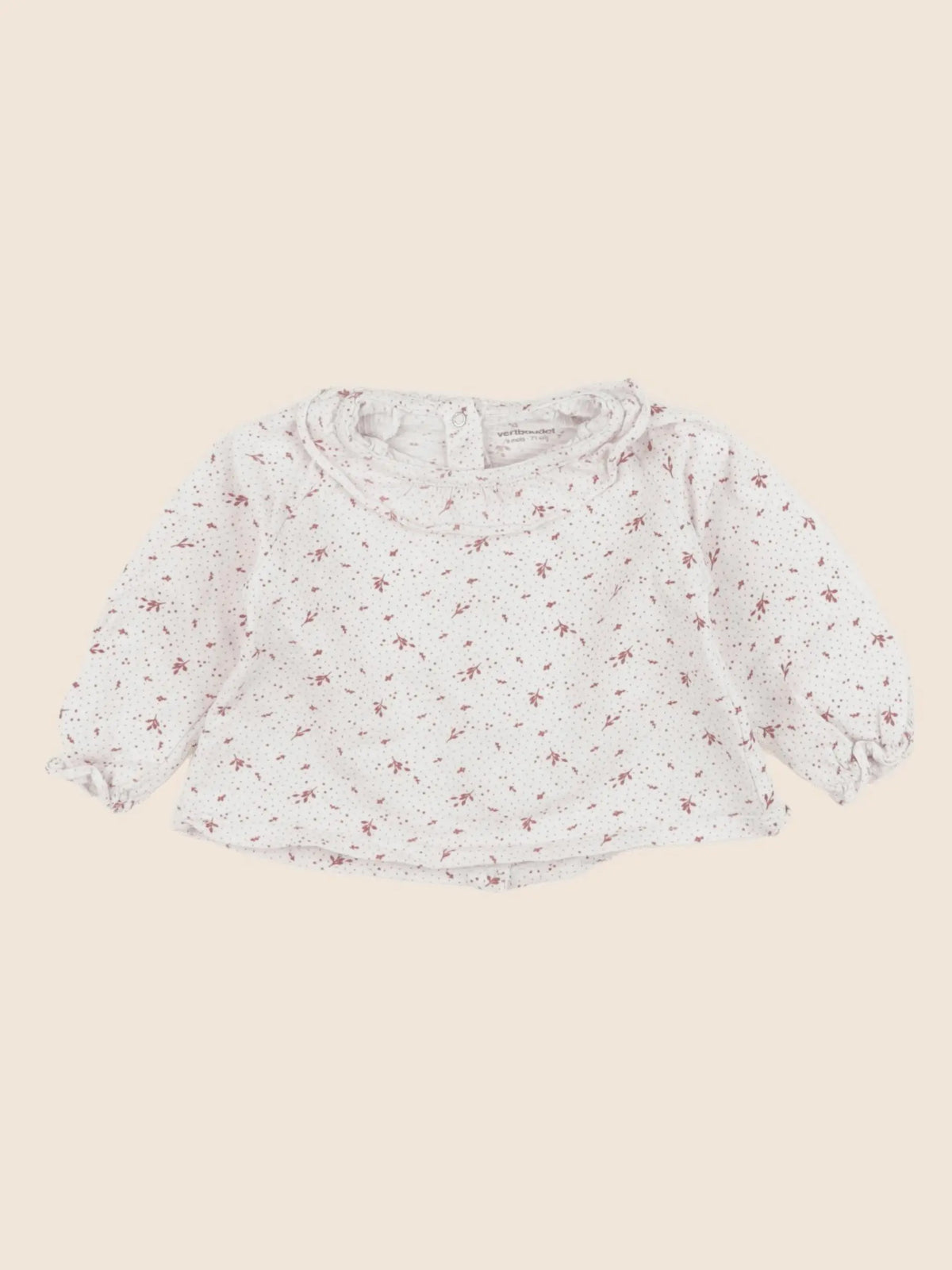 Vertbaudet - tee-shirt beige - 9 mois