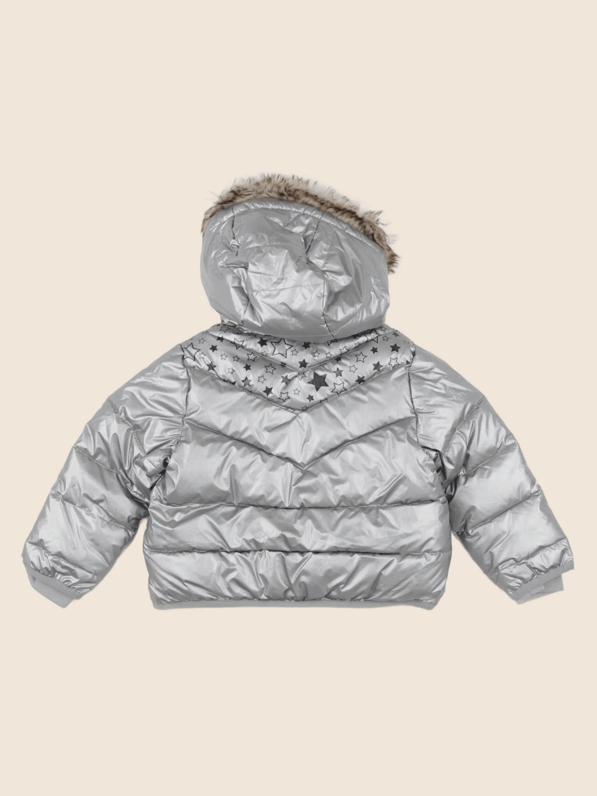 Vertbaudet - doudoune argent - 2 ans