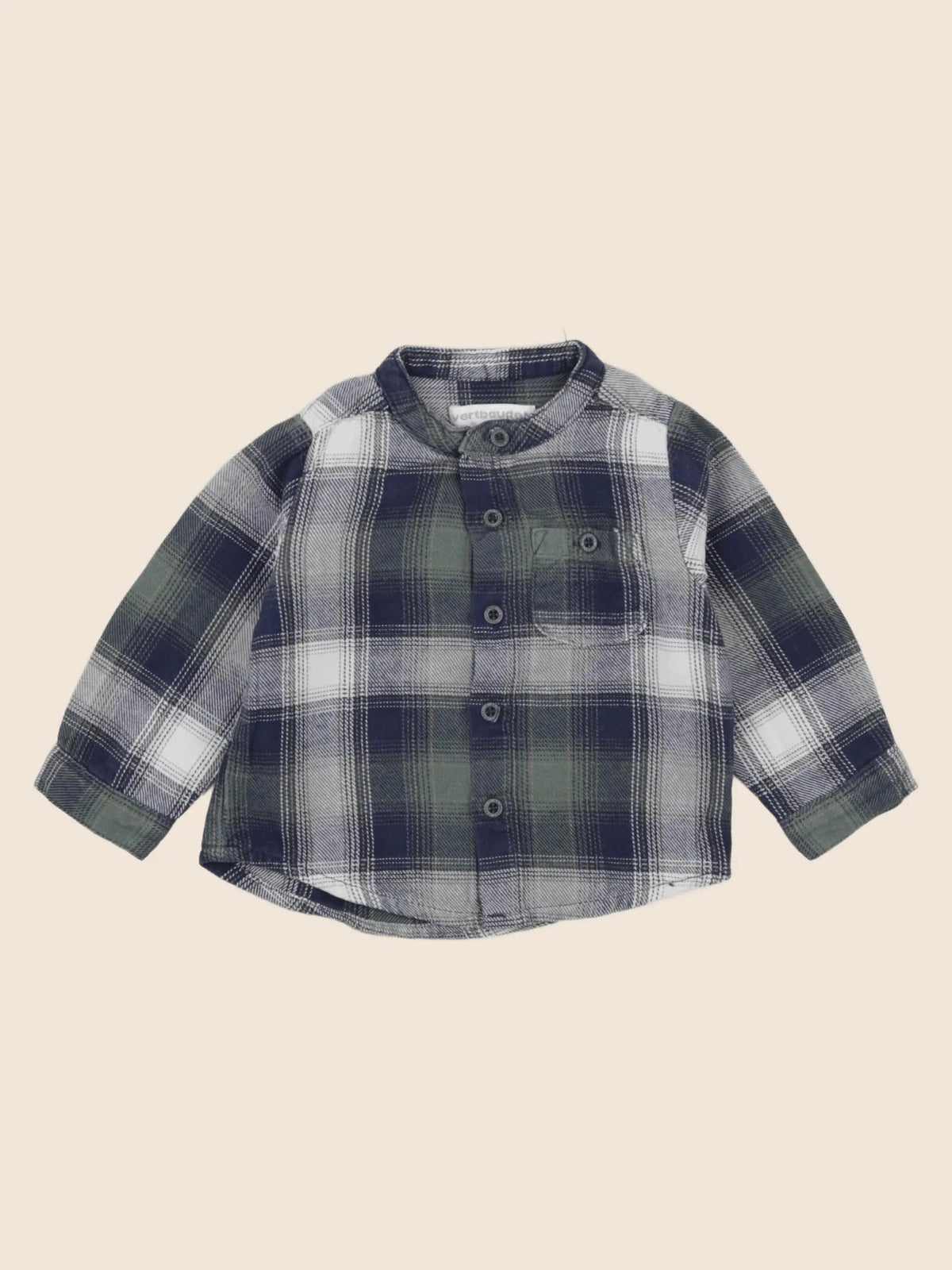 Vertbaudet - chemise multicolore - 12 mois
