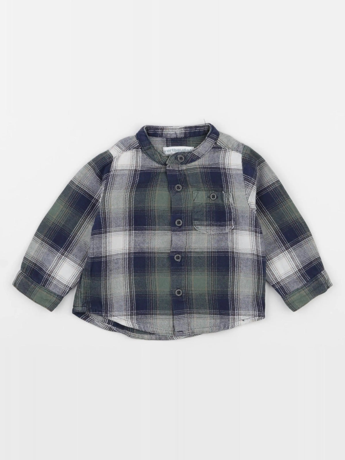 Vertbaudet - chemise multicolore - 12 mois