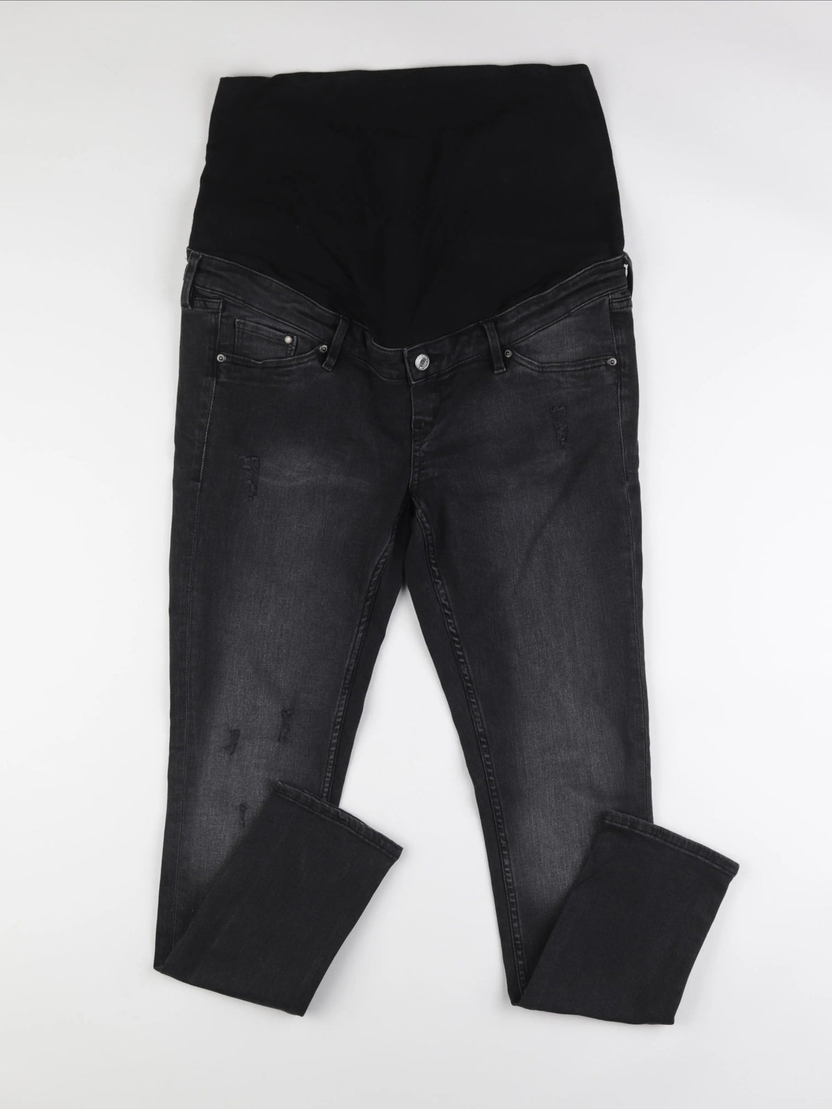 H&M - jean grossesse noir - 44