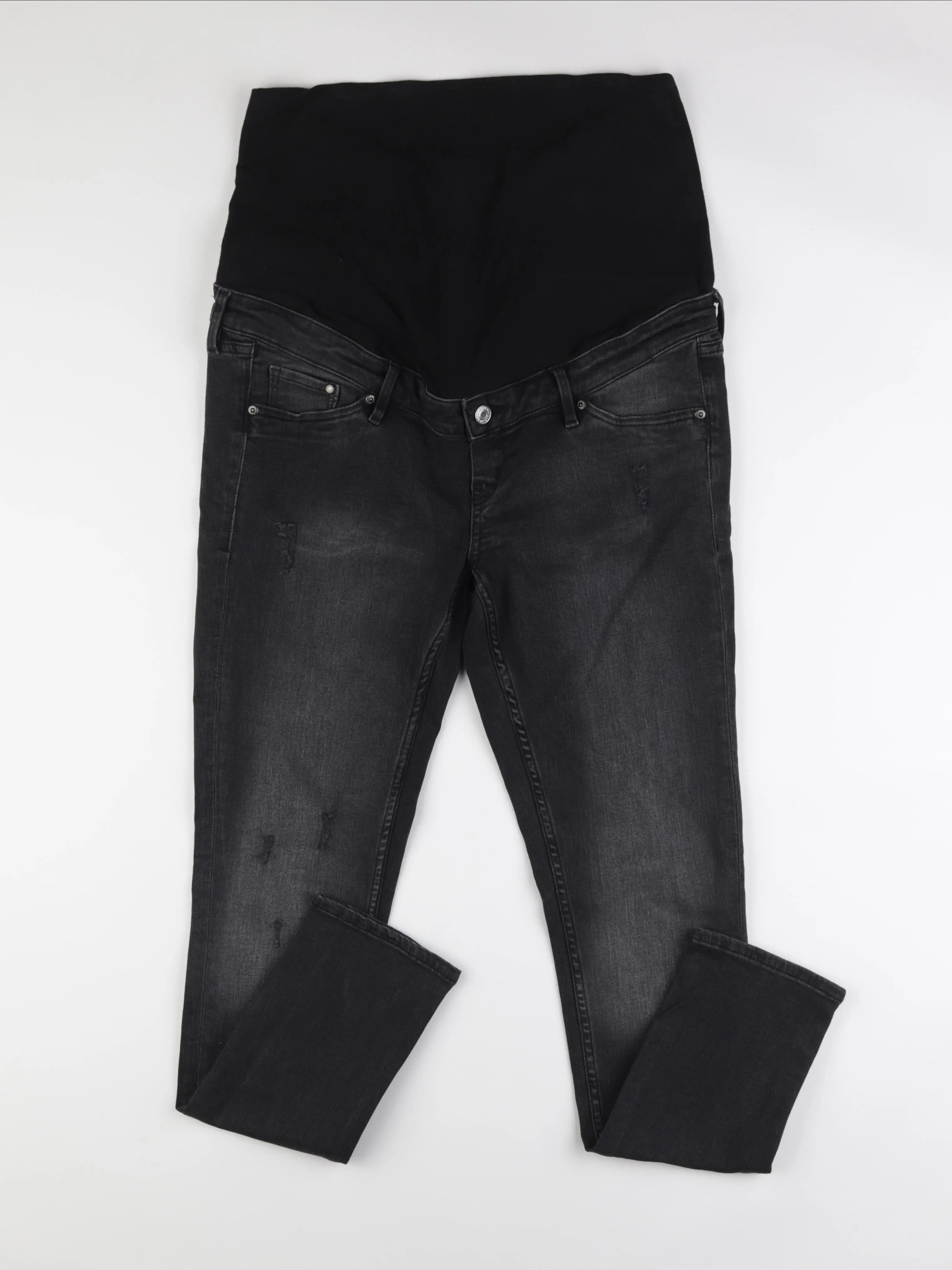 H&M - jean grossesse noir - 44