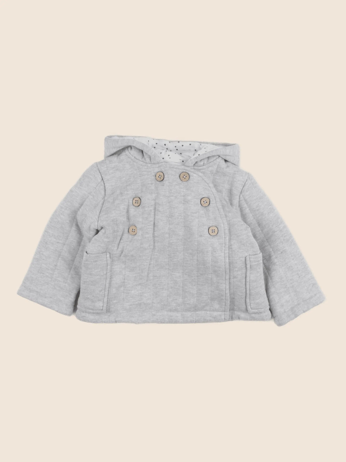 La Redoute - veste doublé gris - 9 mois