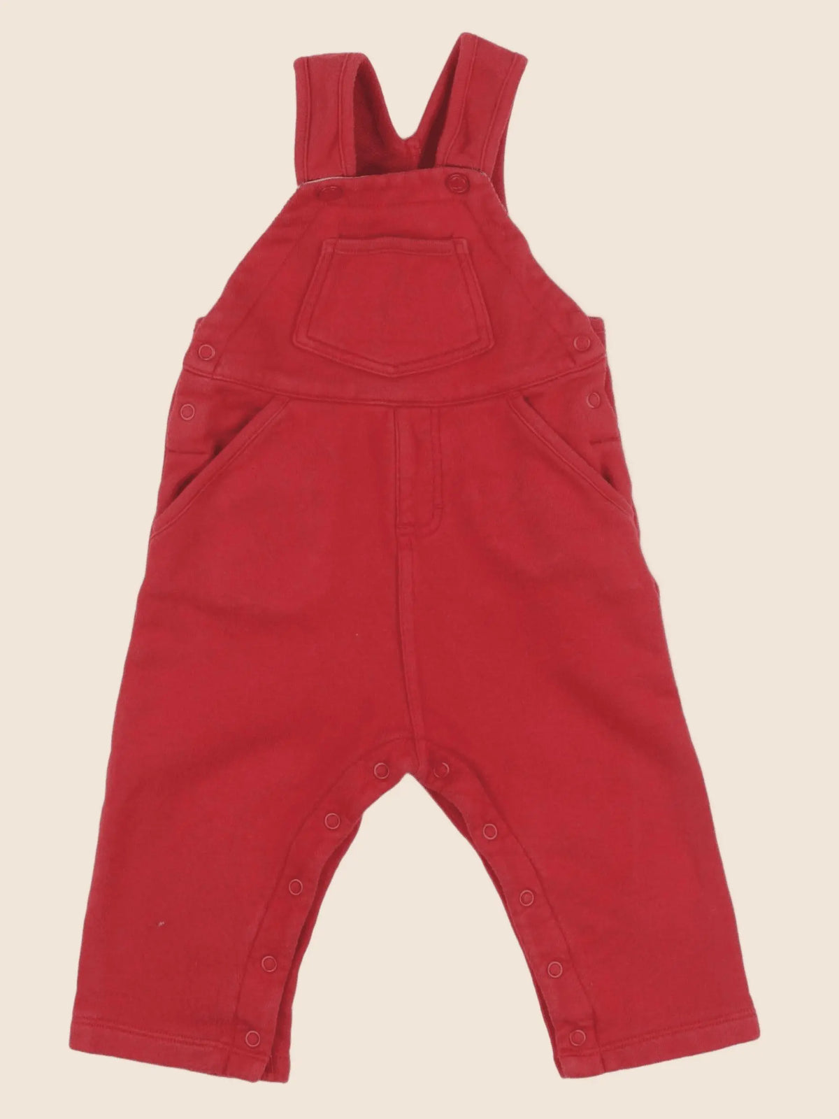 Petit Bateau - salopette rouge - 12 mois