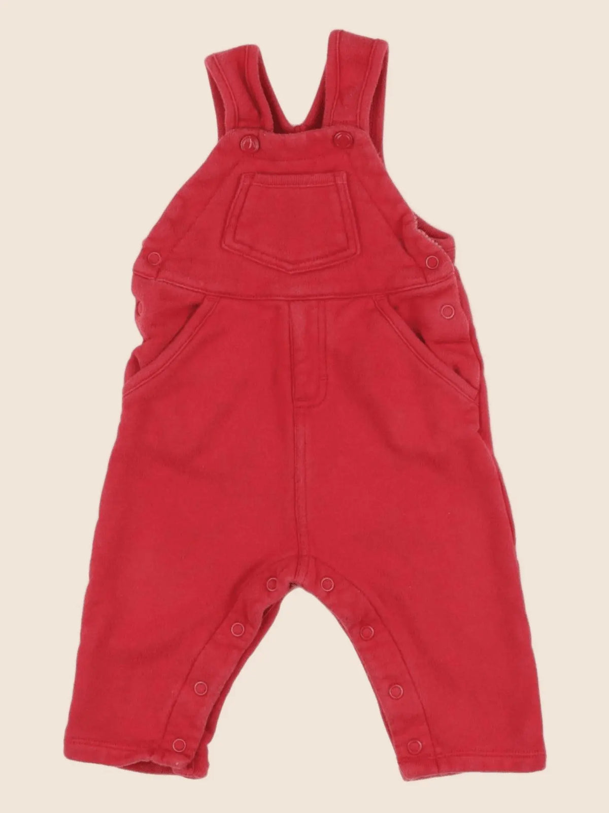 Petit Bateau - salopette rouge - 3 mois