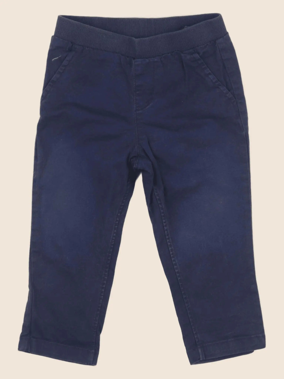 H&M - pantalon bleu - 12/18 mois