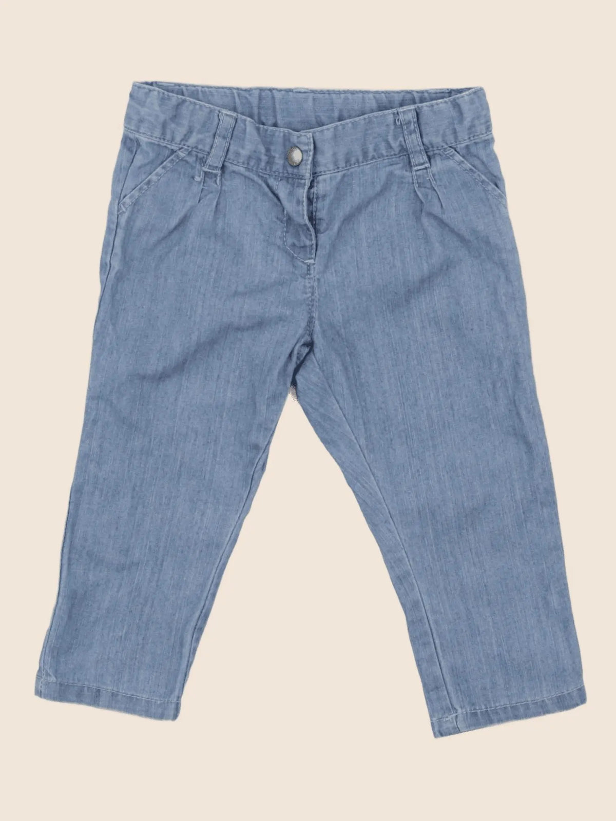 Petit Bateau - pantalon bleu - 6 mois