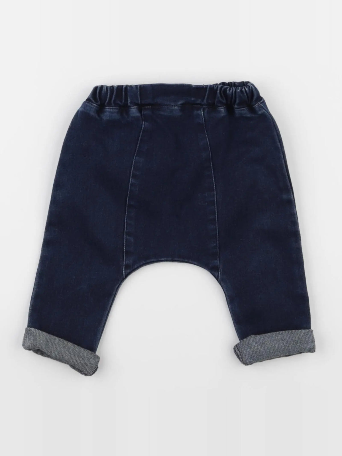 Vertbaudet - sarouel bleu - 6 mois