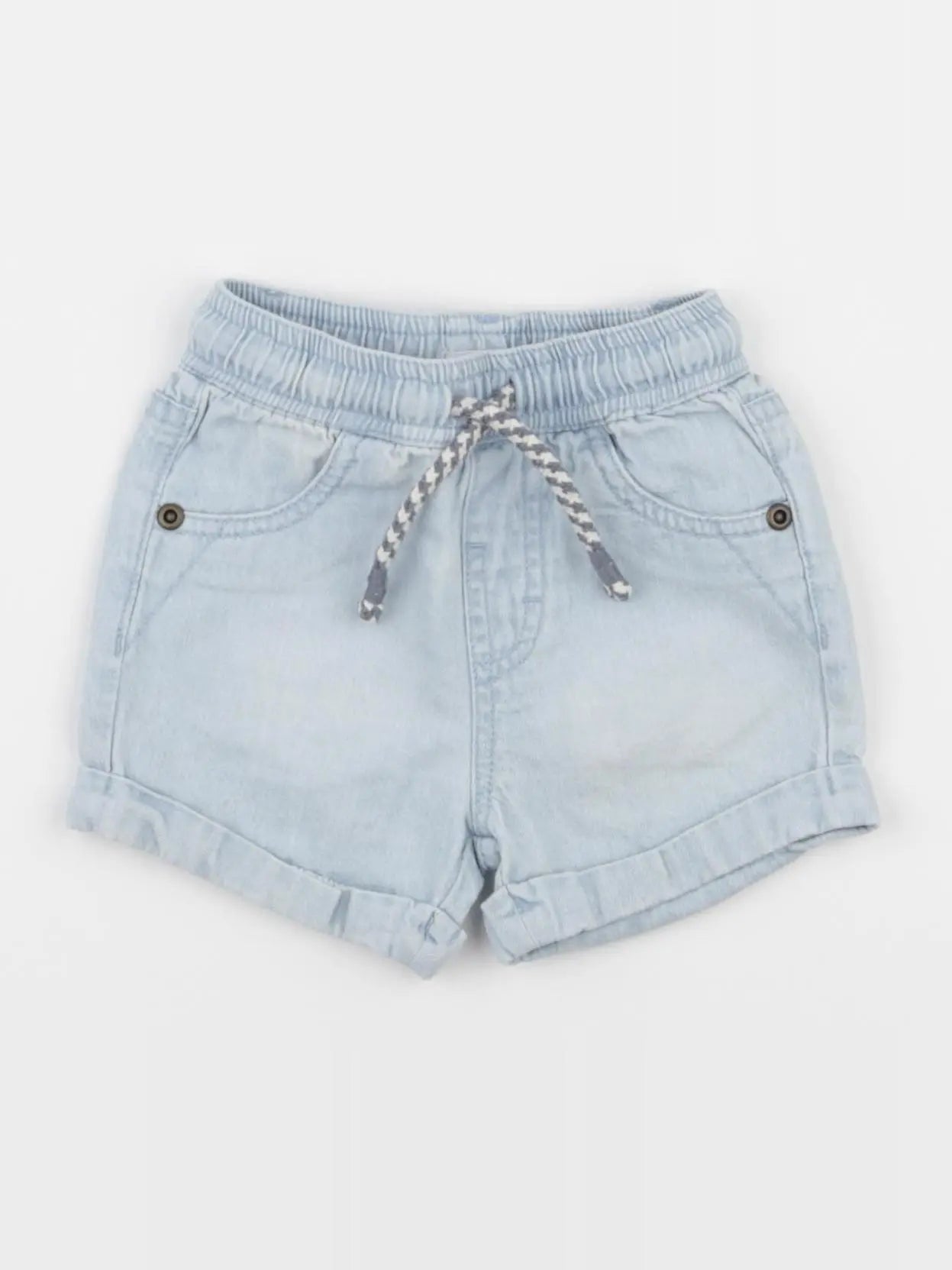 Vertbaudet - short bleu - 6 mois