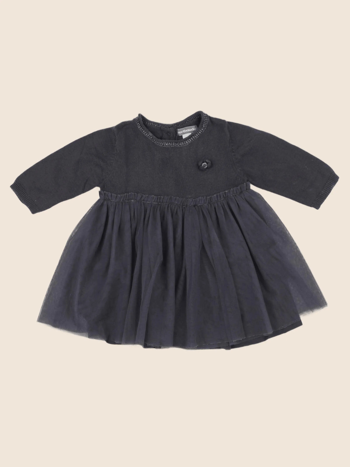Vertbaudet - robe gris - 3 mois