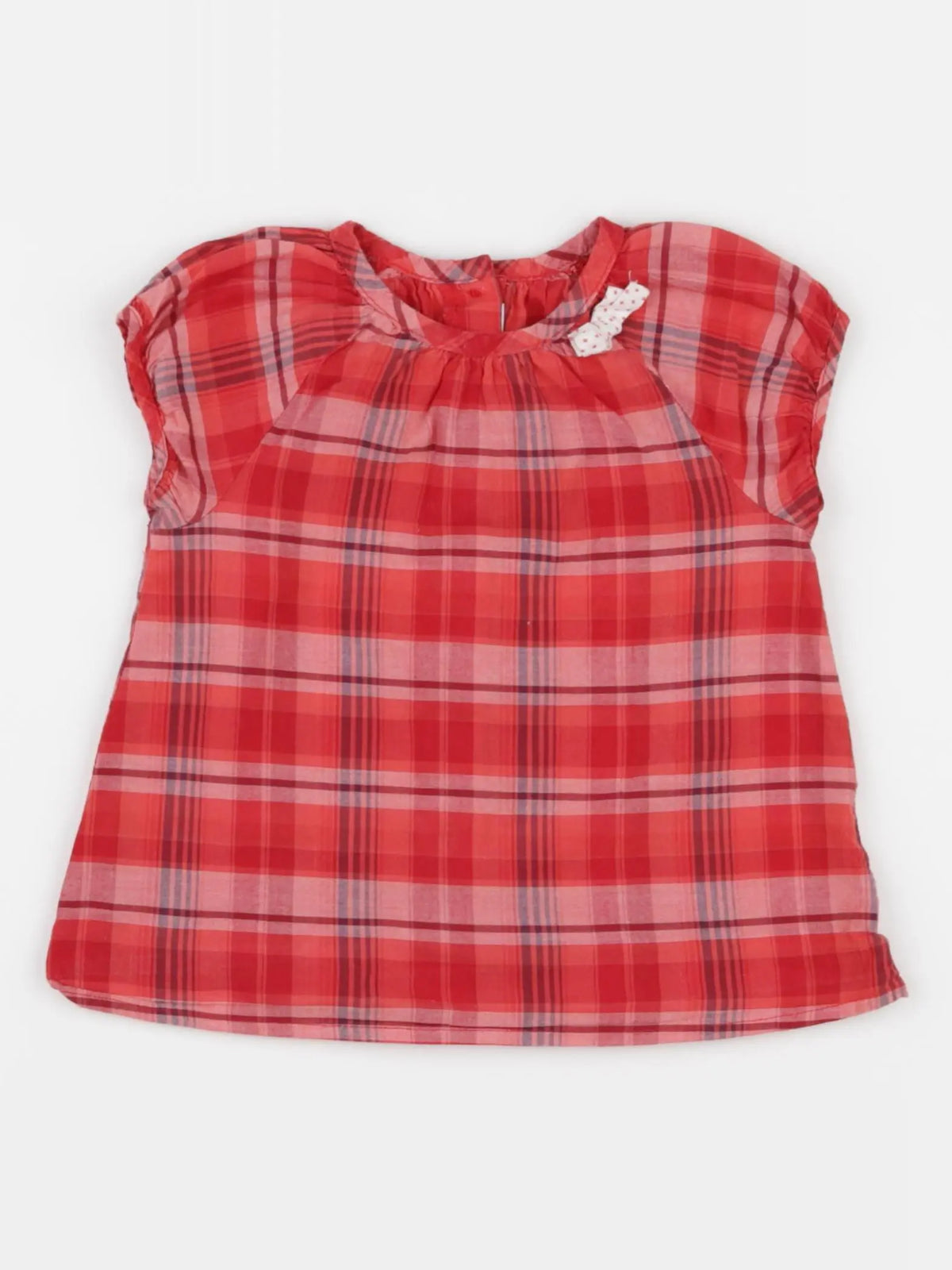 Vertbaudet - blouse rouge - 18 mois