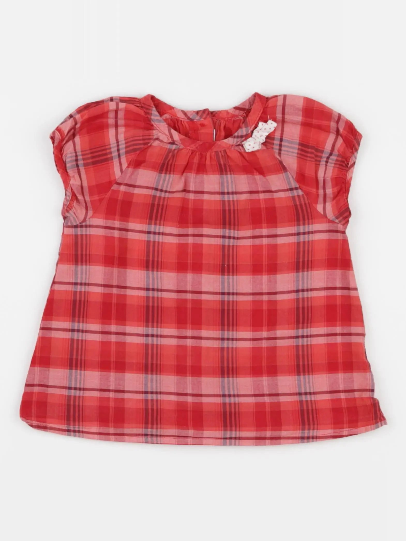 Vertbaudet - blouse rouge - 18 mois