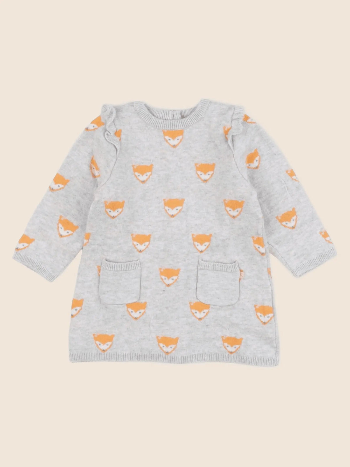 Cadet Rousselle - robe gris, orange - 6 mois