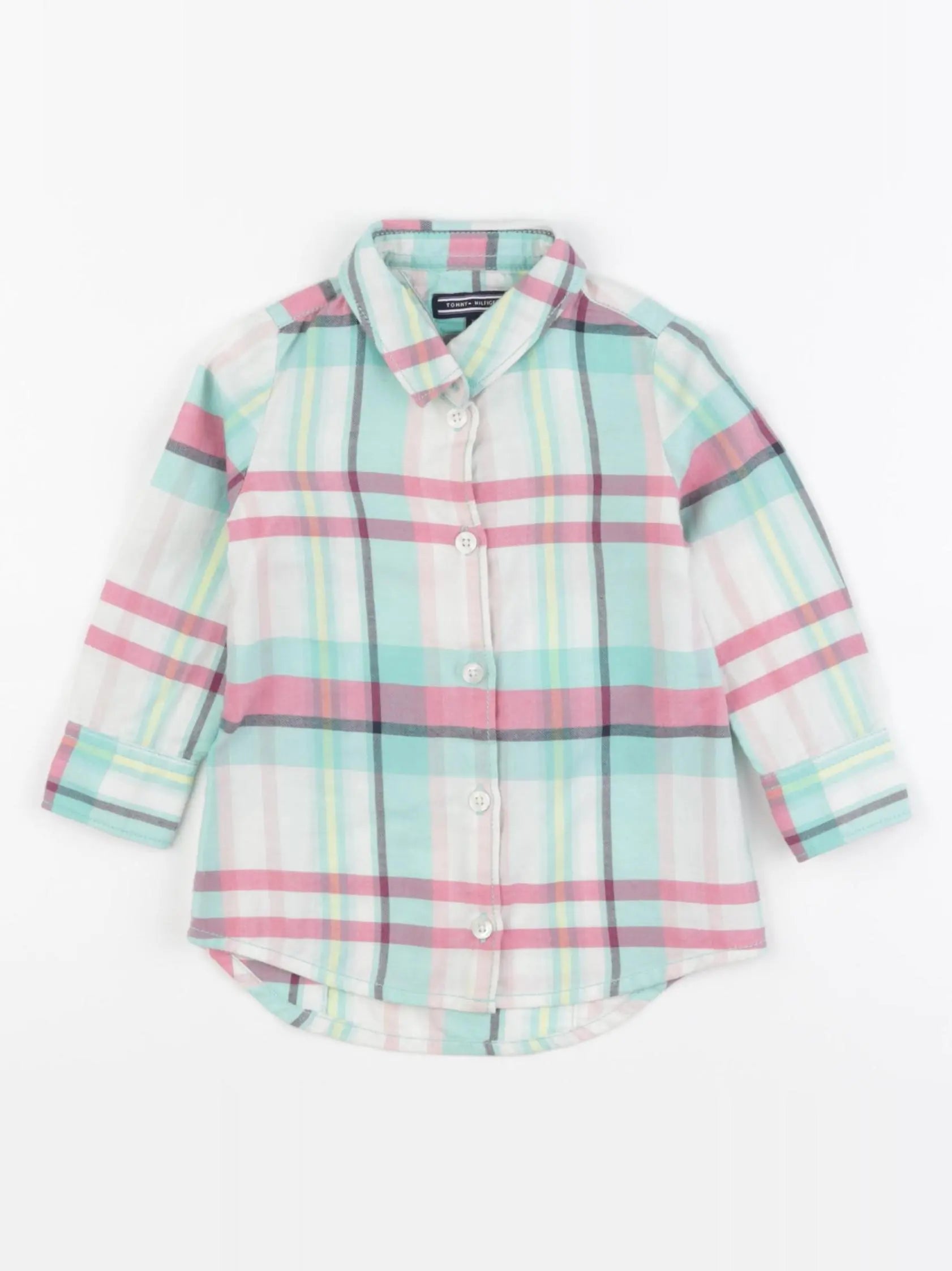 Tommy Hilfiger - chemise bleu - 12 mois