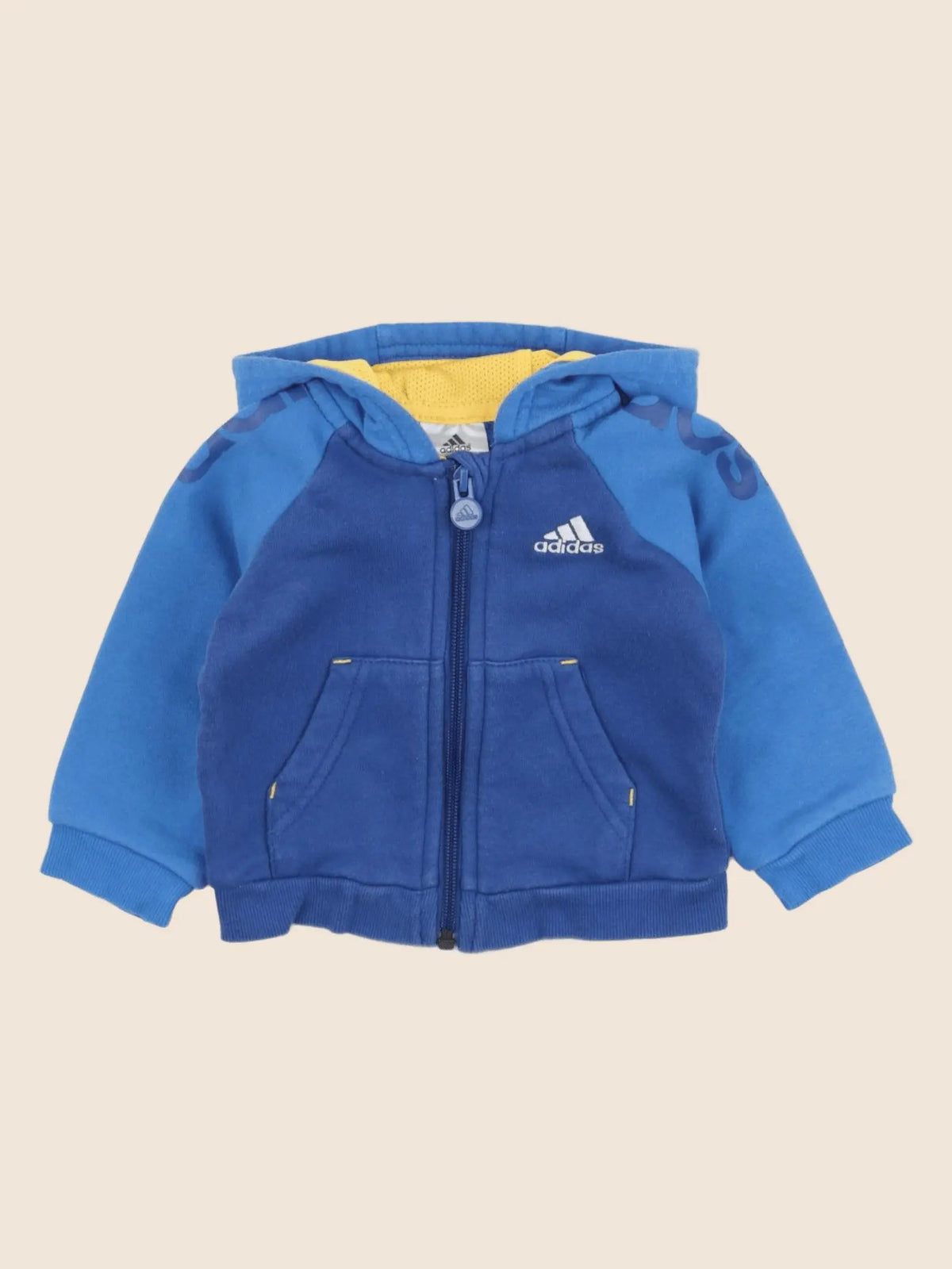 Adidas - sweat bleu - 3/6 mois