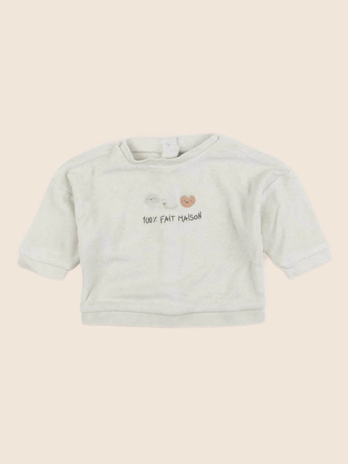 Vertbaudet - sweat vert - 3 mois