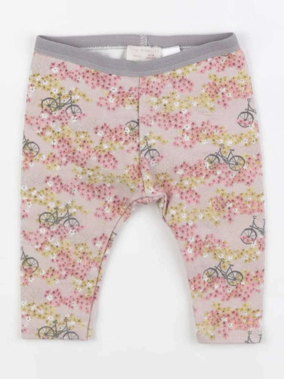 Zara - legging rose - 3/6 mois