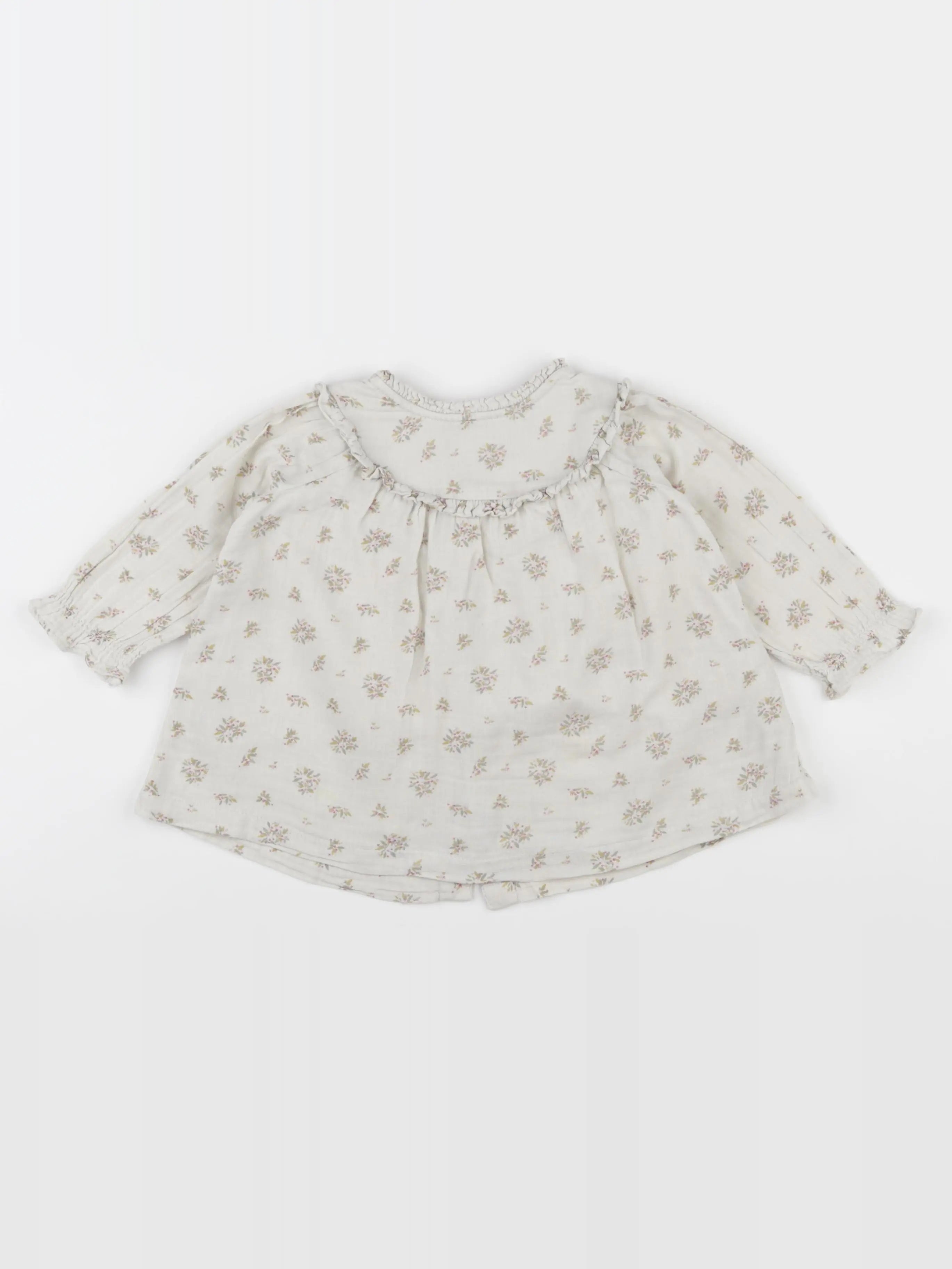 Vertbaudet - blouse beige - 9 mois