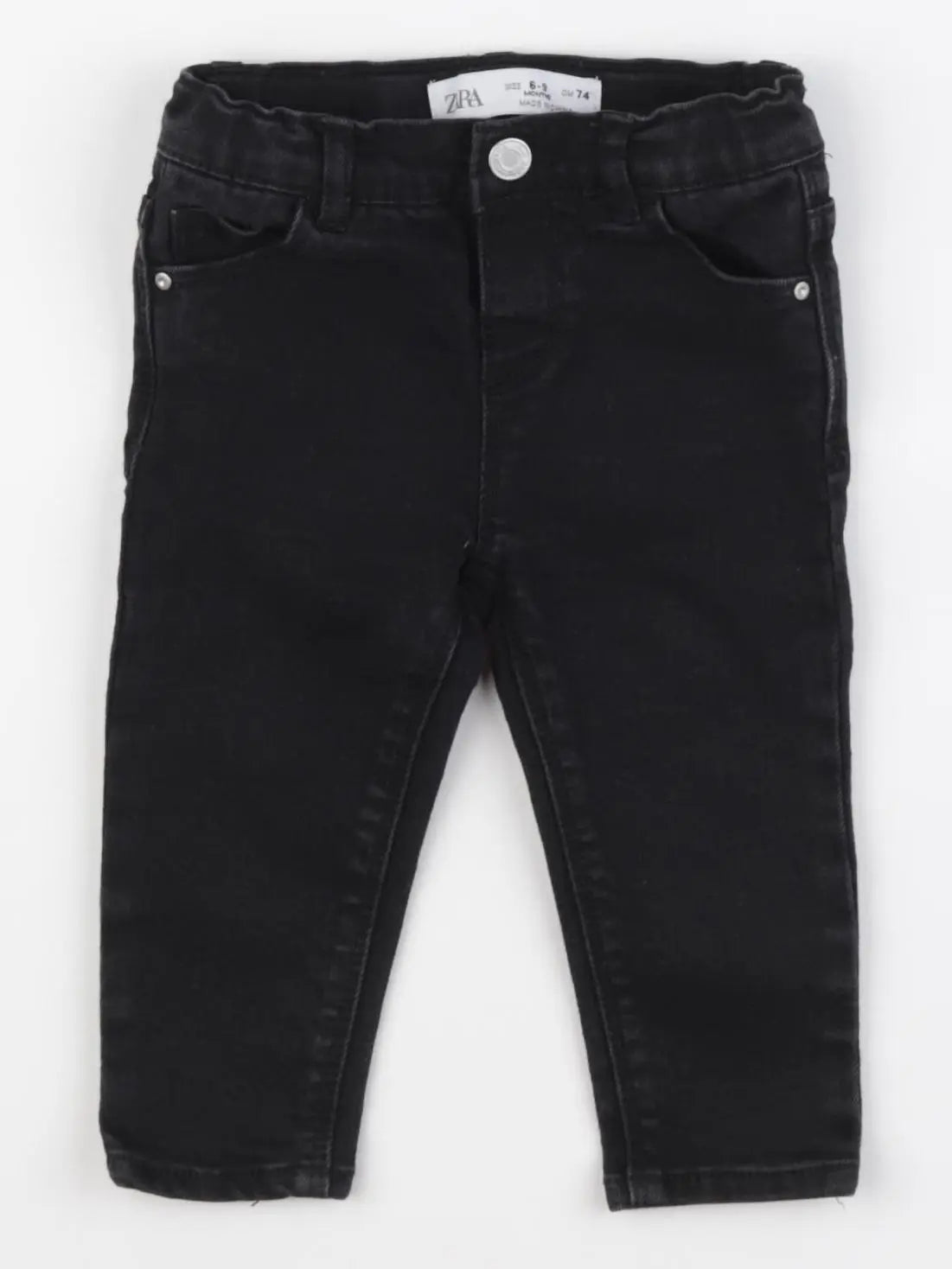 Zara - jean noir - 6/9 mois