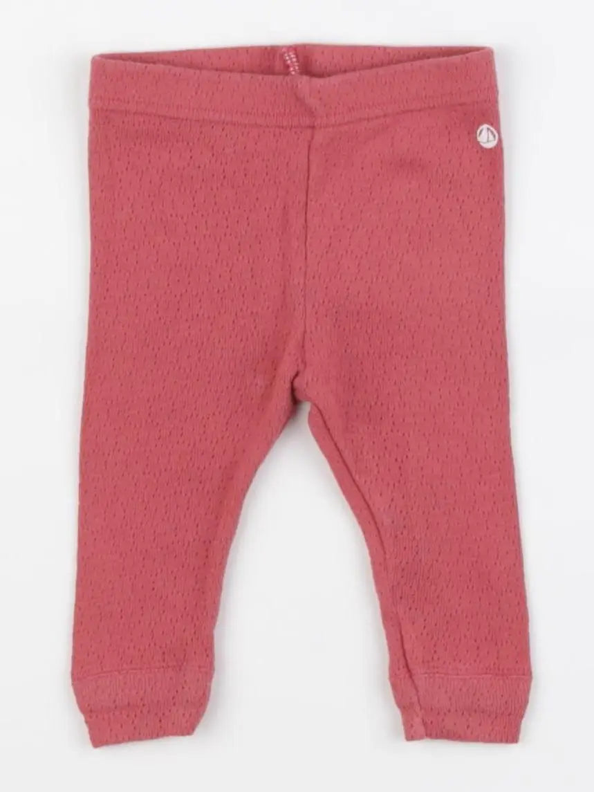 Petit Bateau - legging rose - 3 mois