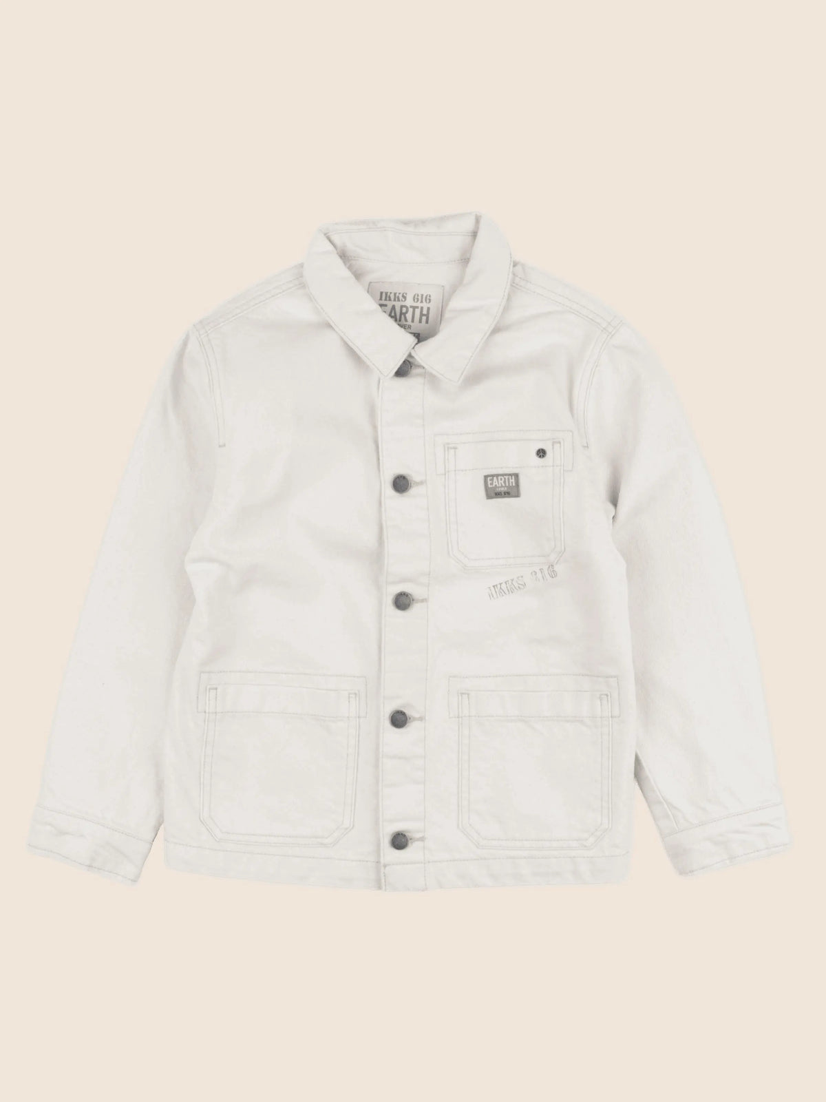 IKKS - veste imprimé au dos beige - 8 ans